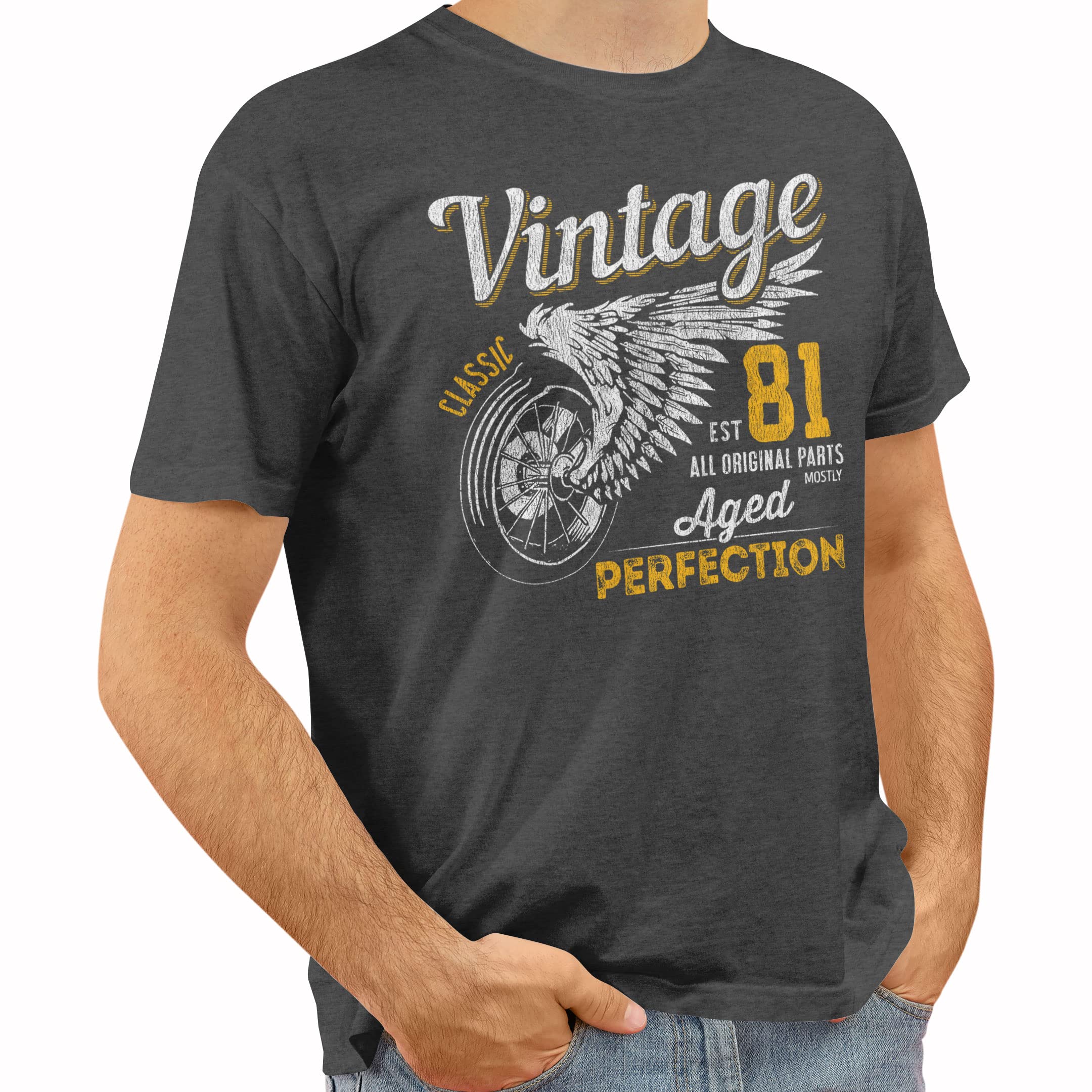 1980 Vintage Birthday Tshirt for Men - 40th Birthday Gift Idea - Perfect for Birthday Parties & Celebrations