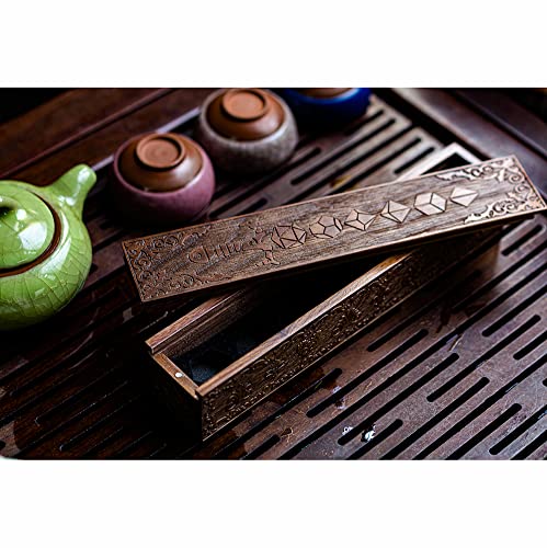 UDIXI Wooden DND Dice Box - Premium Walnut Dice Storage Case with Slide Lid (Sword Design) - Perfect for Dungeons & Dragons, RPG Games, and Tabletop Gaming Accessories