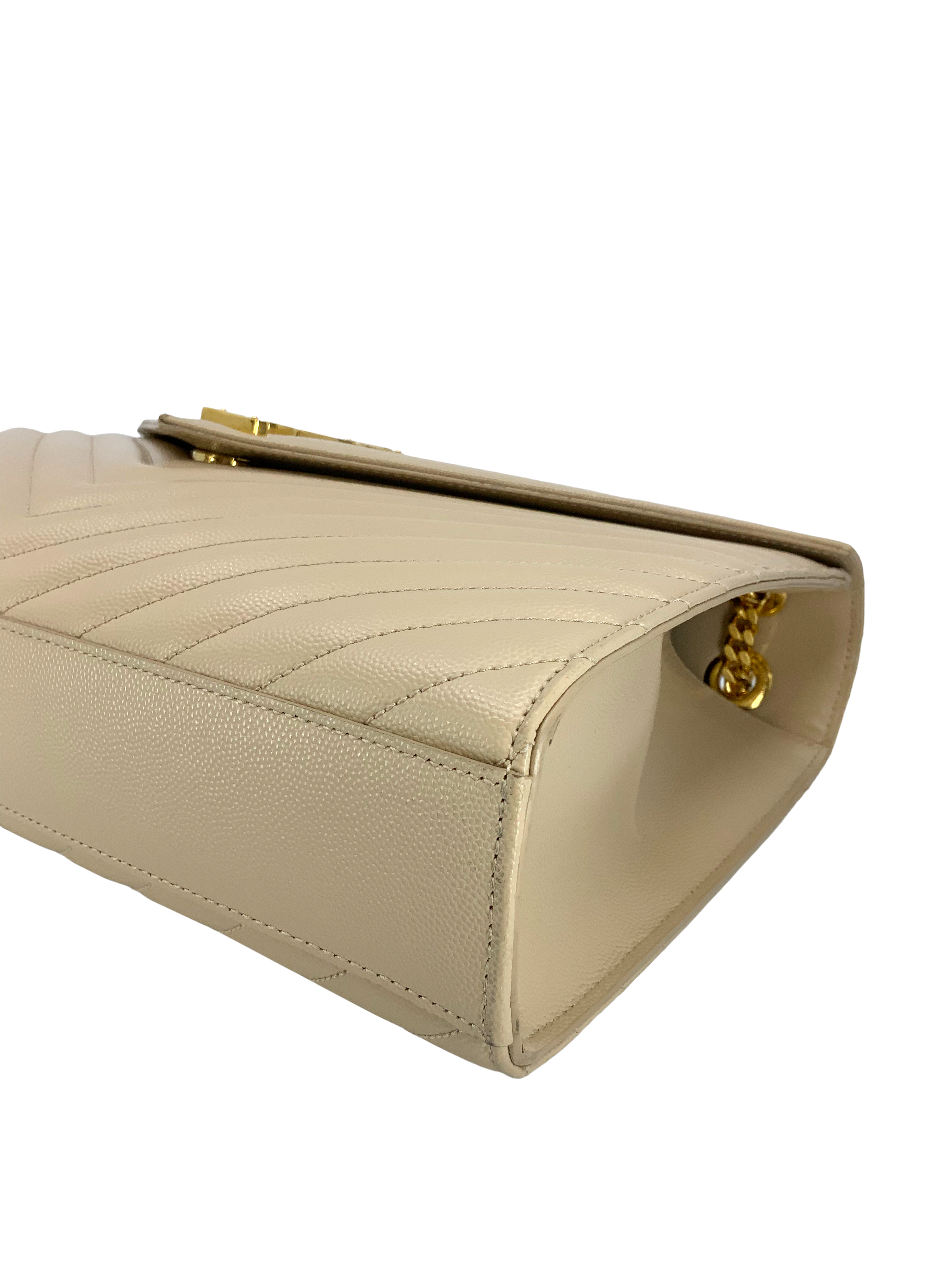 Saint Laurent Matelassé Large Monogram Envelope Flap Bag - Luxury Designer Crossbody Purse for Women, Perfect for Evening Parties & Date Nights