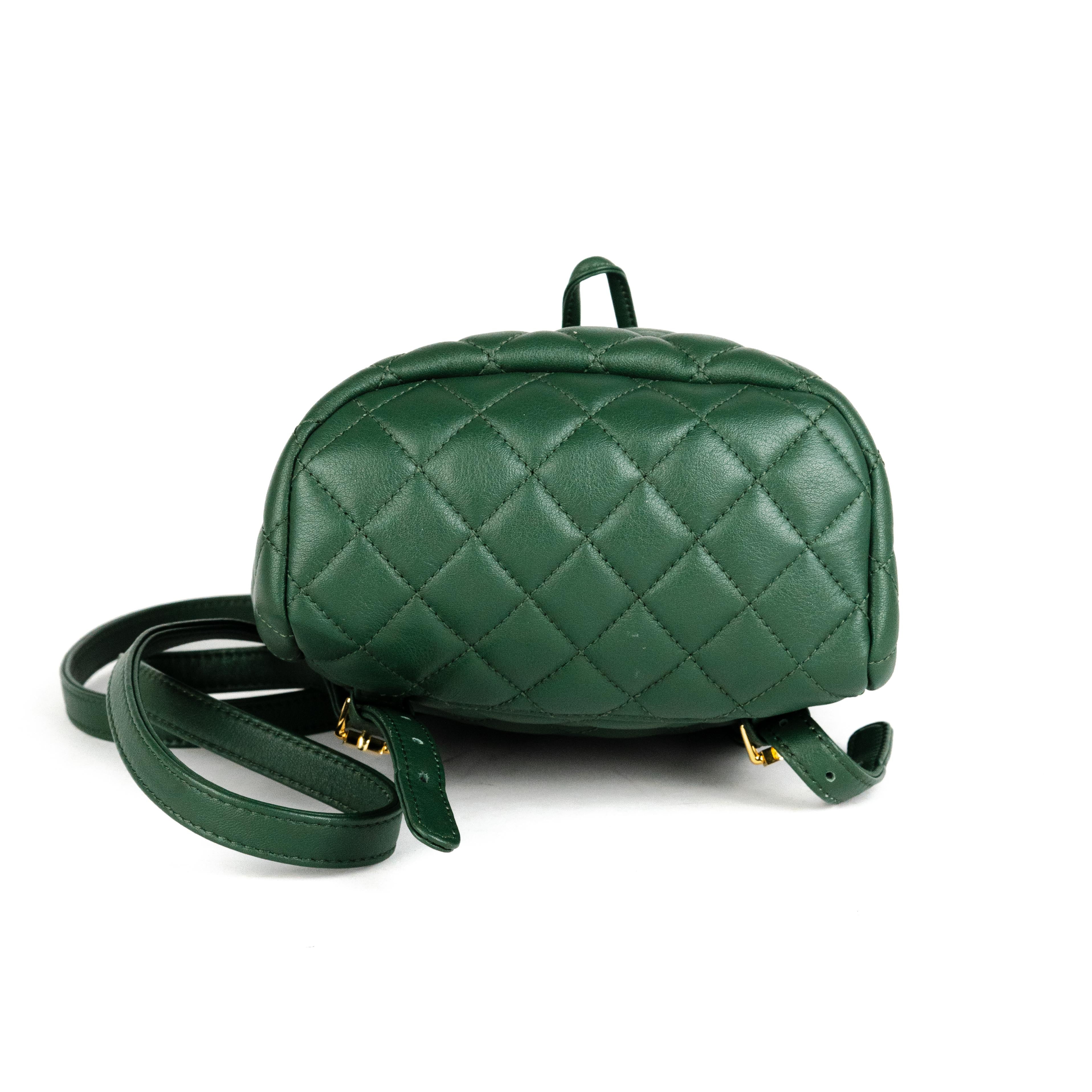 Chanel Metalasse Backpack Green 26 Series - Luxury Designer Backpack for Women, Fashionable & Durable - Perfect for Travel, Work & Everyday Use