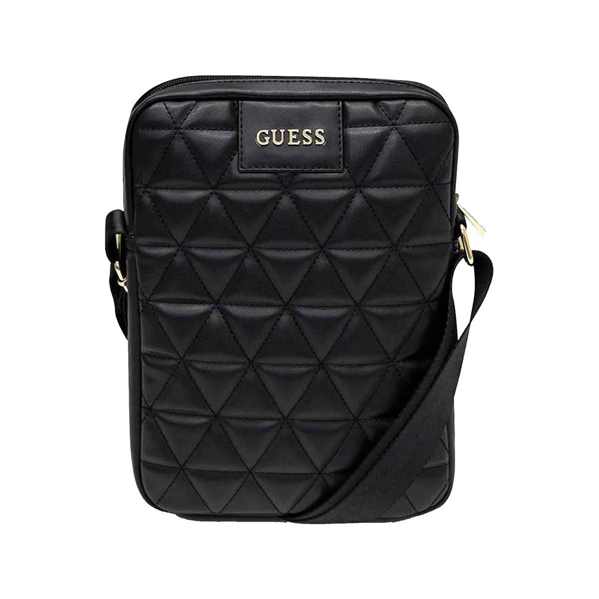 Guess Quilted Tablet Bag for 10 Inch Tablet - Black | Stylish & Protective Case for iPad, Kindle, Samsung Tab | Perfect for Work, Travel & School