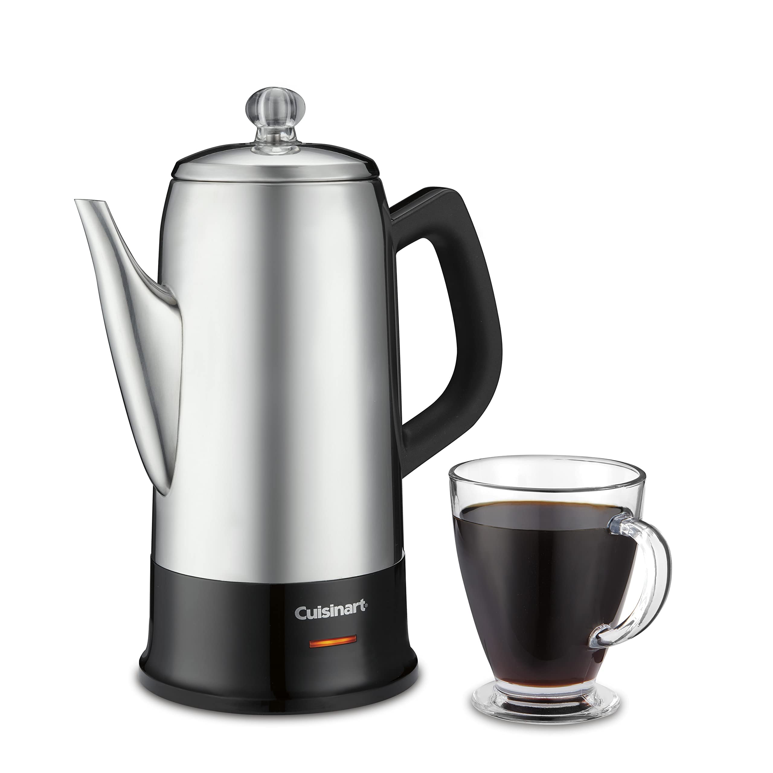 12 Cup Cordless Percolator Coffee Maker - Stainless Steel Electric Coffee Pot for Home, Office & Camping - Fast Brewing with Auto Shut-Off - Perfect for Morning Coffee, Outdoor Adventures & Gifts