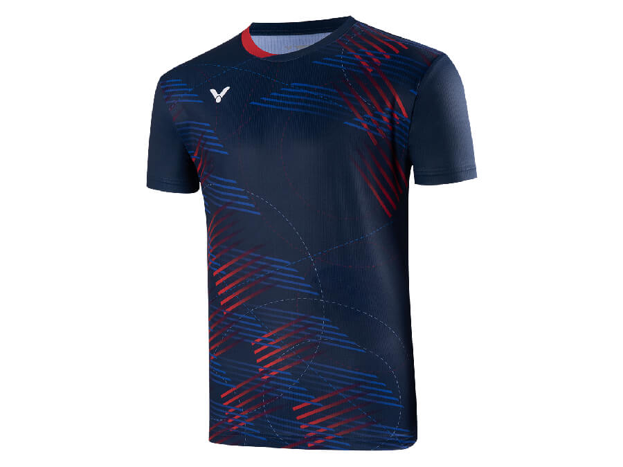 VICTOR T 30022B Men's Badminton Shirt - Lightweight & Breathable Sports Top for Badminton, Tennis & Training - Perfect for Tournaments & Gym Workouts