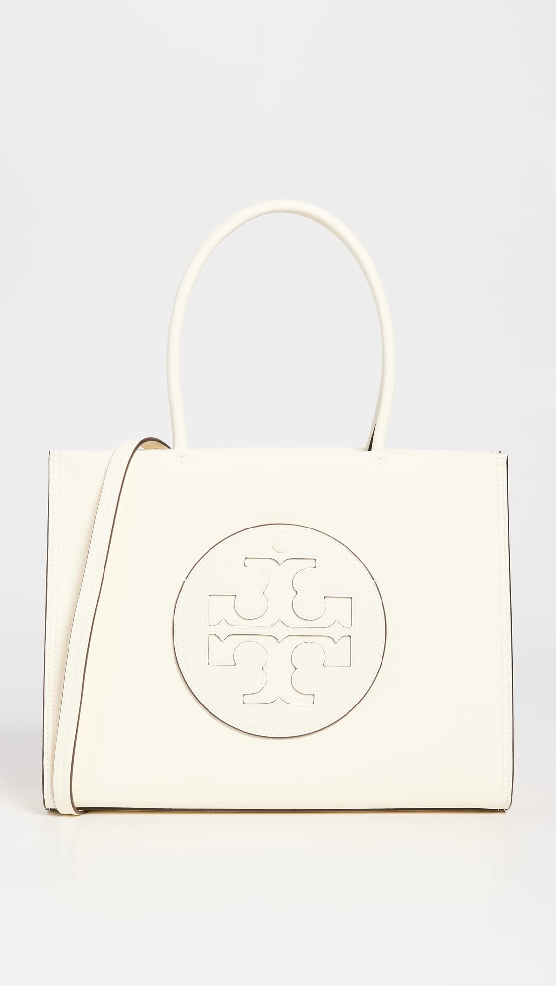 Tory Burch Women's Small Ella Bio Tote Bag - Lightweight Vegan Leather Crossbody Purse for Work, Travel & Everyday Use