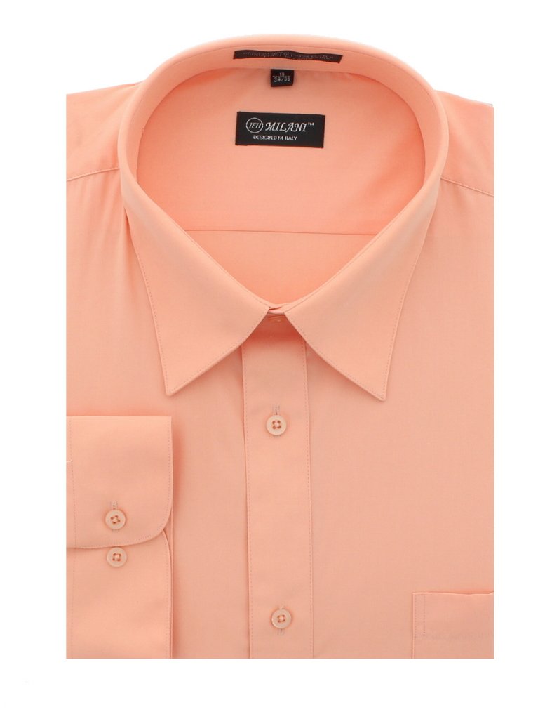 Milani Men's Dress Shirt with Convertible Cuffs - Premium Formal Wear for Business & Special Occasions | Office, Wedding & Evening Events