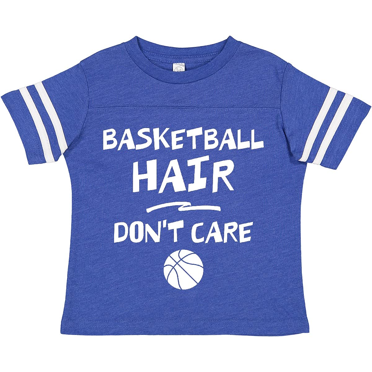 Inktastic Basketball Hair Toddler T-Shirt - Cute Boys & Girls Basketball Lover Outfit for Playdates, Sports Events & Casual Wear