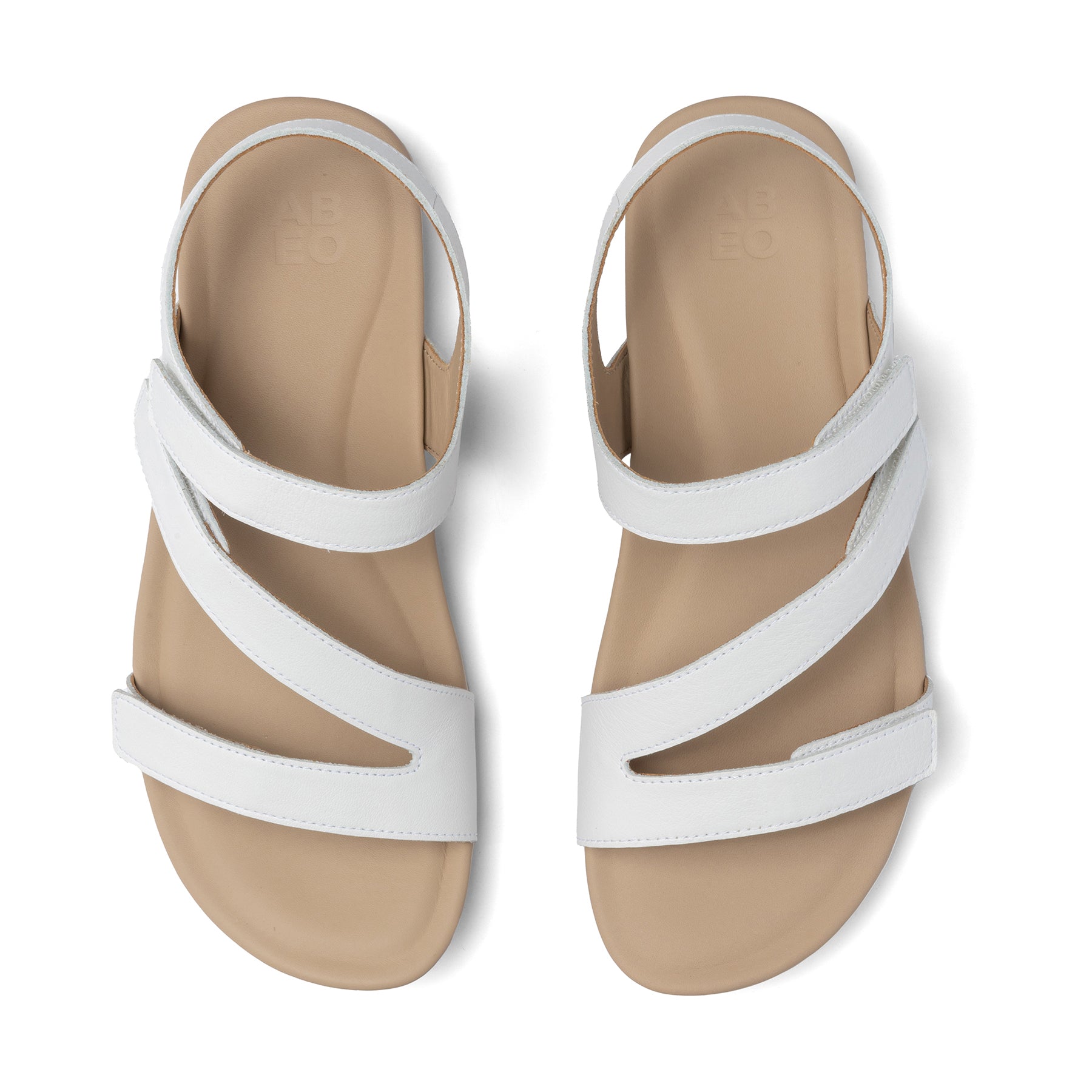 ABEO Oasis Comfort Sandals for Women - White | Lightweight & Supportive Walking Shoes for Travel, Beach & Everyday Wear