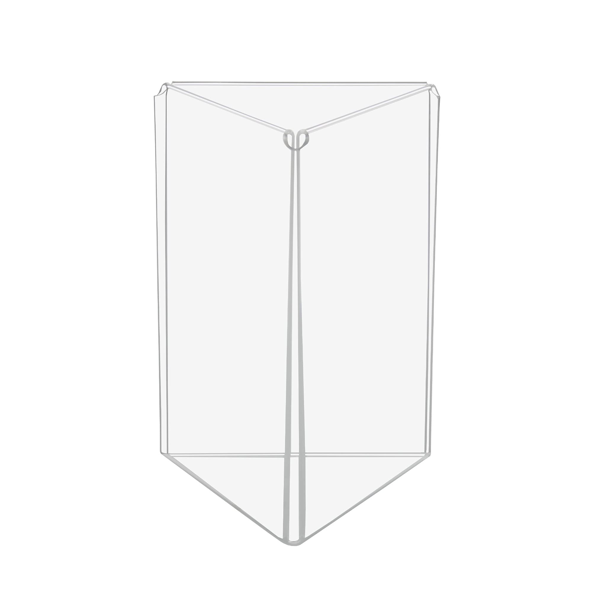 3-Panel Acrylic Table Tent Sign Holder - Durable Tabletop Menu Display for Restaurants, Cafes & Events - Perfect for Promotions, Specials & Daily Menus
