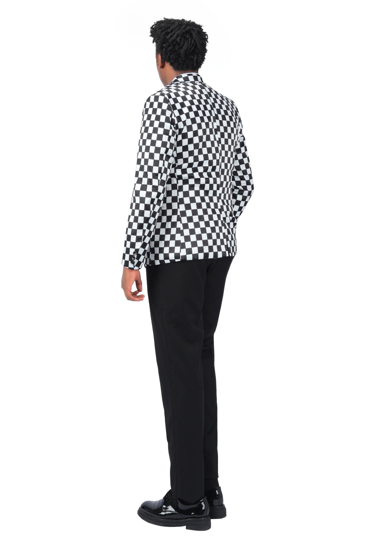 Checkerboard Print Blazer for Women - Slim Fit Plaid Jacket for Office, Business & Formal Occasions | Stylish Workwear & Professional Outfits