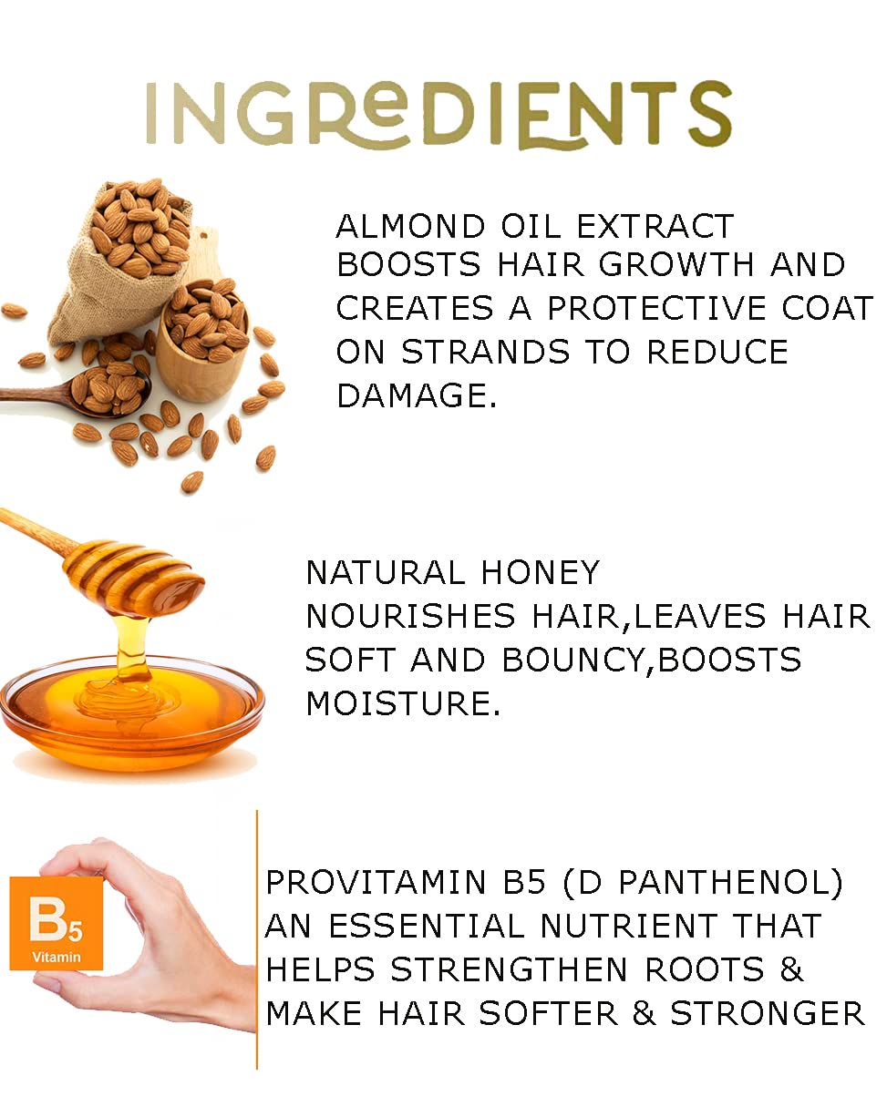 QUAT Honey Almond Conditioner - Deep Nourishing & Repairing for Long, Lifeless Hair - Adds Shine & Strength - Dream Lengths (250ml) - Perfect for Daily Hair Care & Salon-Quality Results at Home
