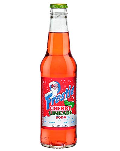 Frostie Cherry Limeade Soda - 12 oz Glass Bottles (Pack of 4) | Refreshing Drink for BBQs, Parties & Summer Gatherings