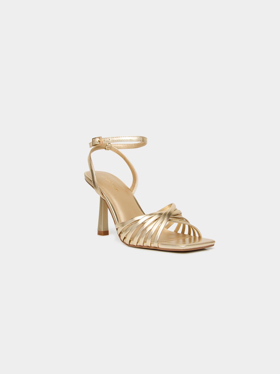 Strappy Metallic High Heel Sandals for Women - Elegant Party & Evening Shoes - Perfect for Weddings, Prom & Special Occasions