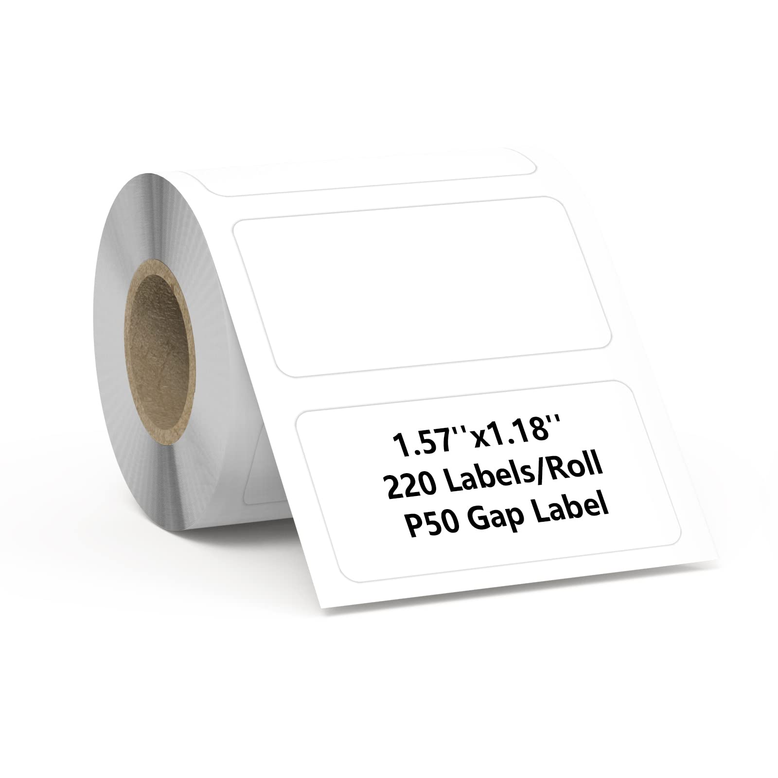 Marklife 2''x2'' (50mmx50mm) Thermal Circle Sticker Labels - Compatible with P50 Label Printer, 150 Labels/Roll, Black on White - Perfect for Shipping, Packaging & Inventory Management