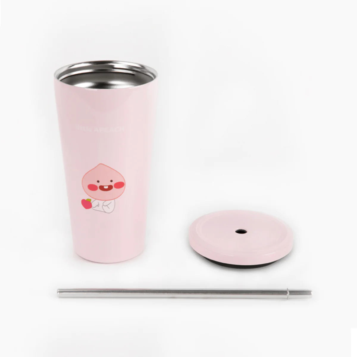 Little Friends Stainless Steel Tumbler with Lid & Straw - 20oz Insulated Travel Mug for Kids, Hot & Cold Drinks - Perfect for School, Picnics, and Outdoor Activities