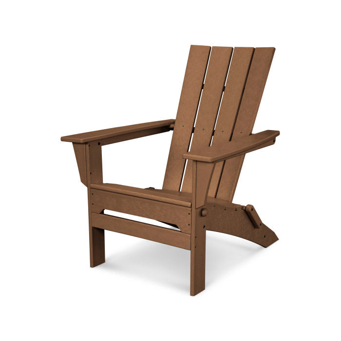 POLYWOOD Quattro Folding Adirondack Chair - Outdoor Patio Furniture, Weather-Resistant & Durable - Perfect for Backyard, Poolside, and Garden Relaxation
