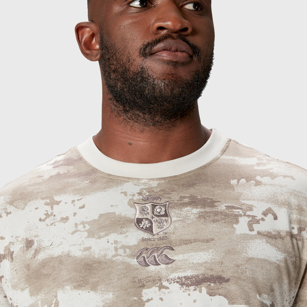 Canterbury British & Irish Lions Camouflage T-Shirt - Men's Rugby Fan Jersey for Game Day & Outdoor Activities