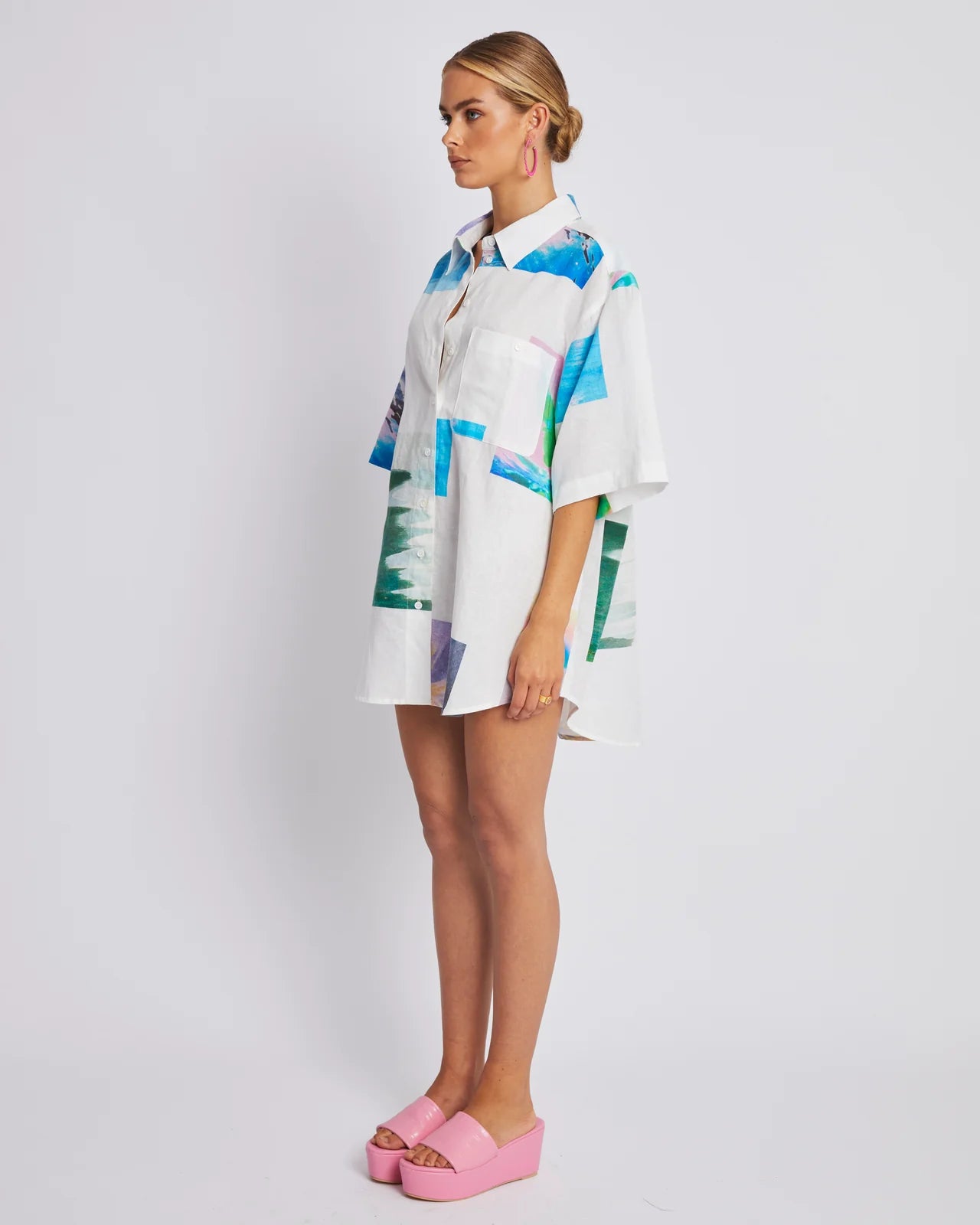 Big Shirt SEA SPACE - Oversized Comfortable T-Shirt for Men & Women - Perfect for Casual Wear, Lounge, and Outdoor Activities