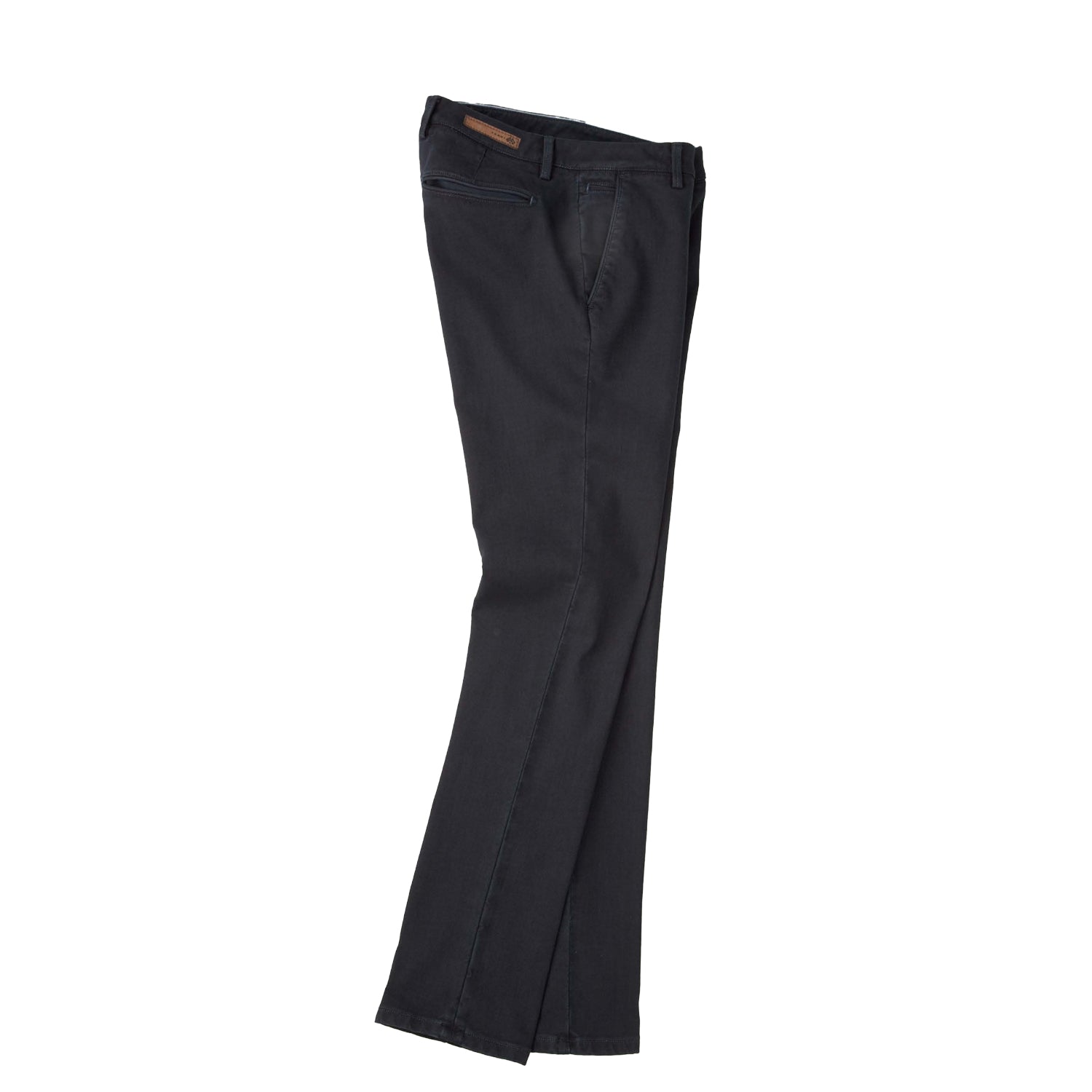 FRADI Men's Stretch Cotton Chino Pants - Comfortable Slim Fit Denim-Look Trousers for Casual & Office Wear (Navy Blue)