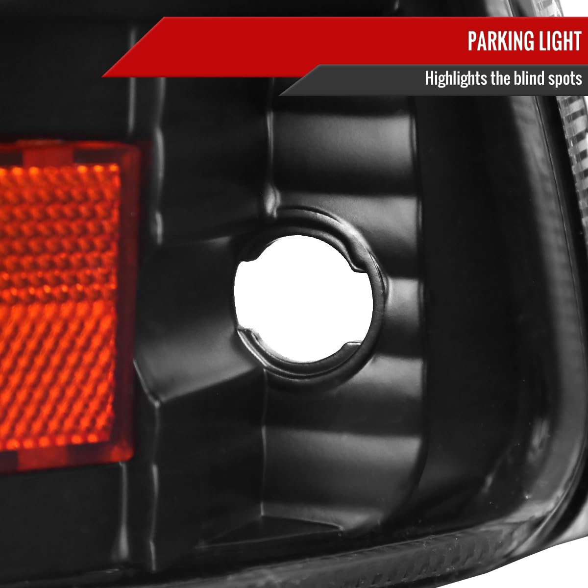 97-04 98-03 Black SMD LED DRL Headlights - High Brightness Daytime Running Lights for Jeep Wrangler TJ & Cherokee XJ - Perfect for Off-Roading & Night Driving