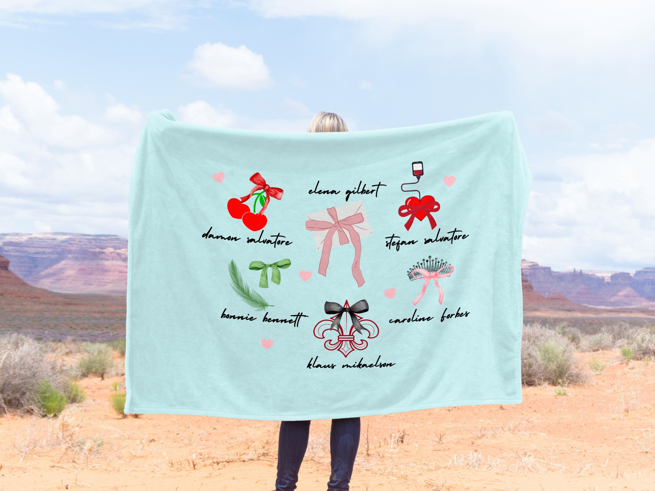 Cozy Soft Girl TVD Blanket - Ultra Plush Fleece Throw for Women & Teens - Perfect for Bed, Couch, Movie Nights & Gift Giving