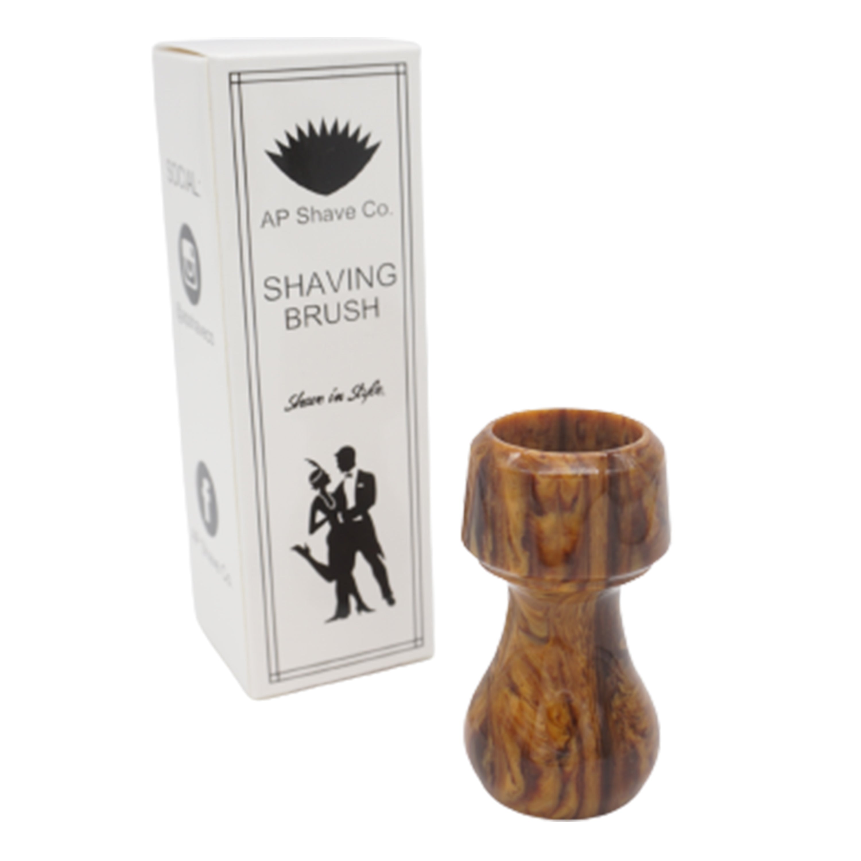 Premium Briar Wood Handcrafted Shaving Brush Handle - Fits 24mm & 26mm Knots - Perfect for Wet Shaving & Grooming Gifts for Men
