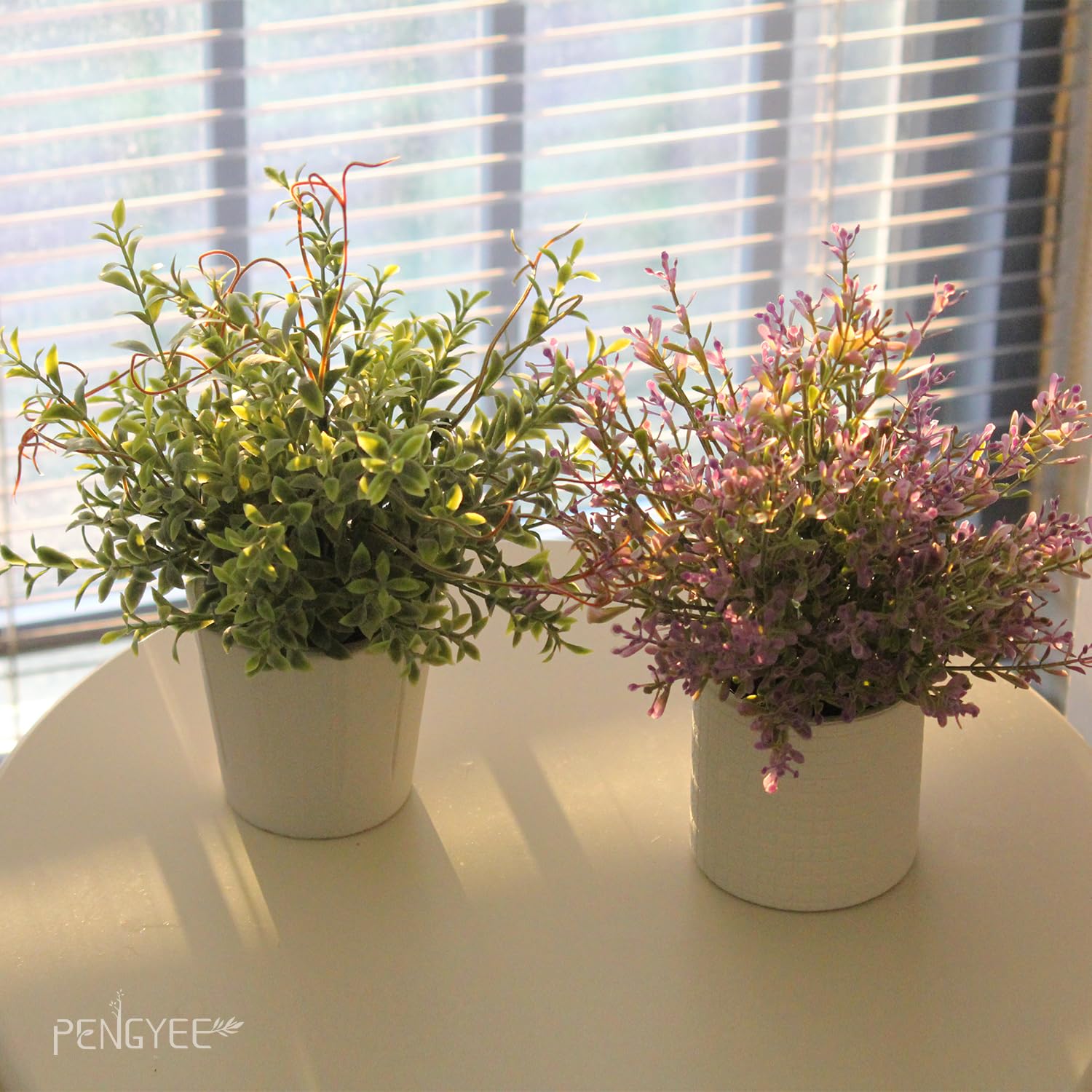 7 Pack Small Fake Plants Set - Artificial Greenery for Indoor Decor, Home, Kitchen, Bathroom, Farmhouse & Office - Perfect for Table Centerpieces, Shelf Displays and Housewarming Gifts