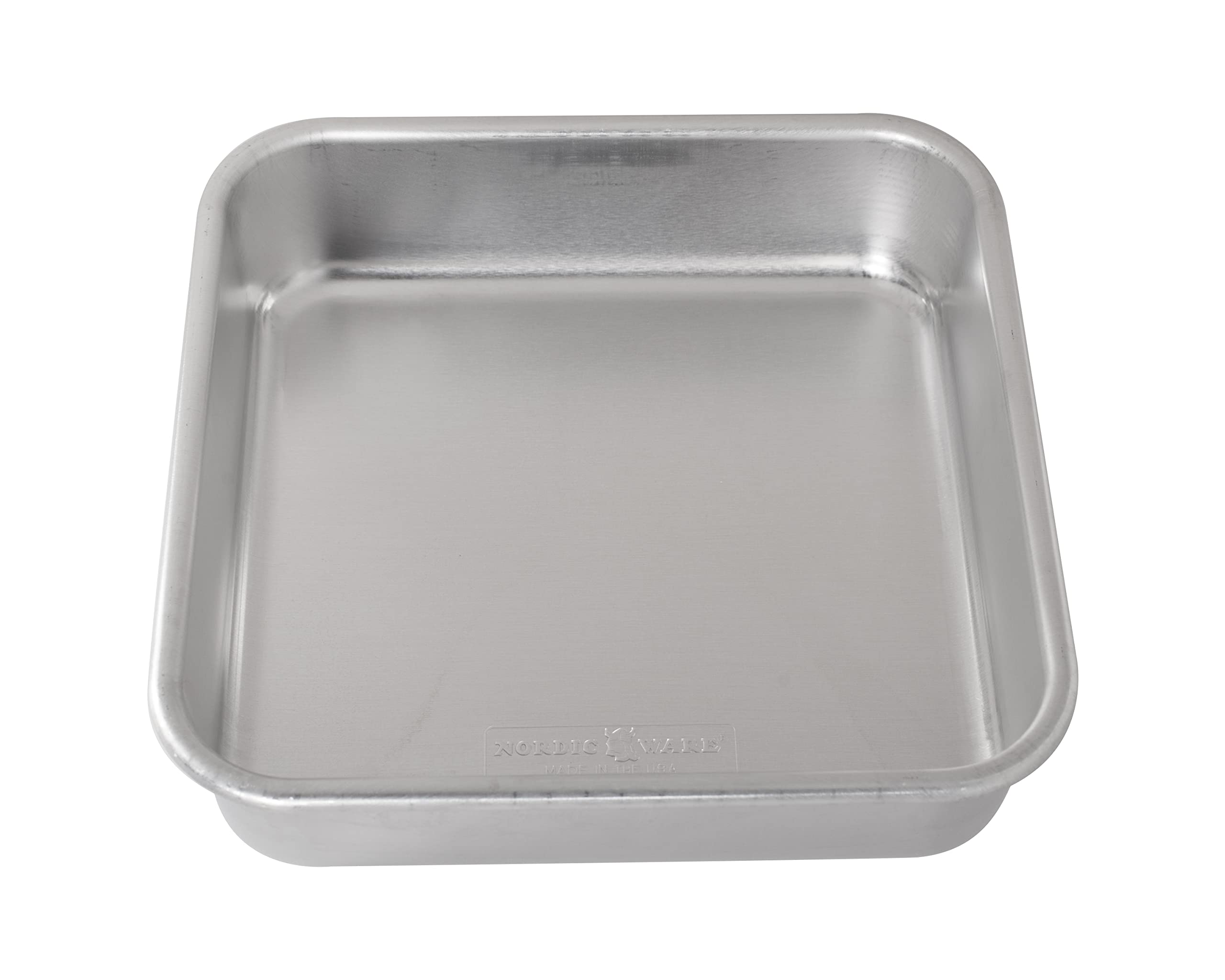 Nordic Ware Natural Aluminum Commercial Square Cake Pan - 12x12 Inch Heavy Duty Baking Sheet for Brownies, Bars & Sheet Cakes - Perfect for Home Bakers & Professional Kitchens
