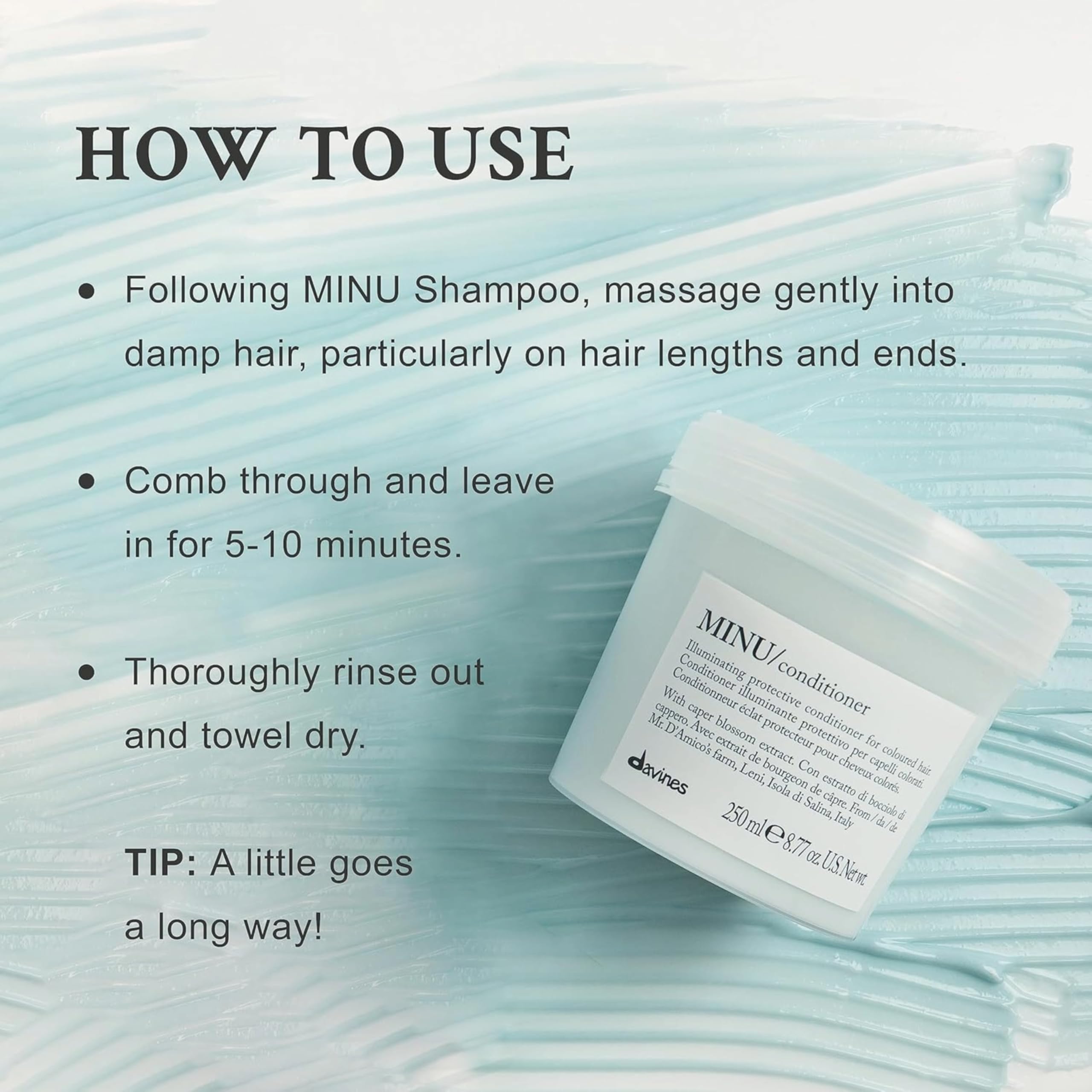 Davines All In One Milk Lotion + Minu Shampoo + Minu Conditioner Set | Hydrating Hair Care for Dry & Damaged Hair | Salon Quality Treatment for Smooth & Shiny Locks | Perfect for Daily Use & Professional Styling