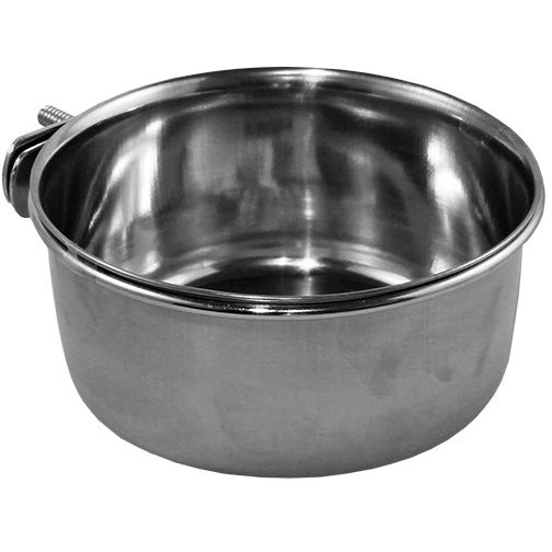 Stainless Steel Cup with Clamp - 560ml (18.9oz) Capacity, 125mm (4.9in) Diameter - Perfect for Camping, Hiking, and Outdoor Adventures