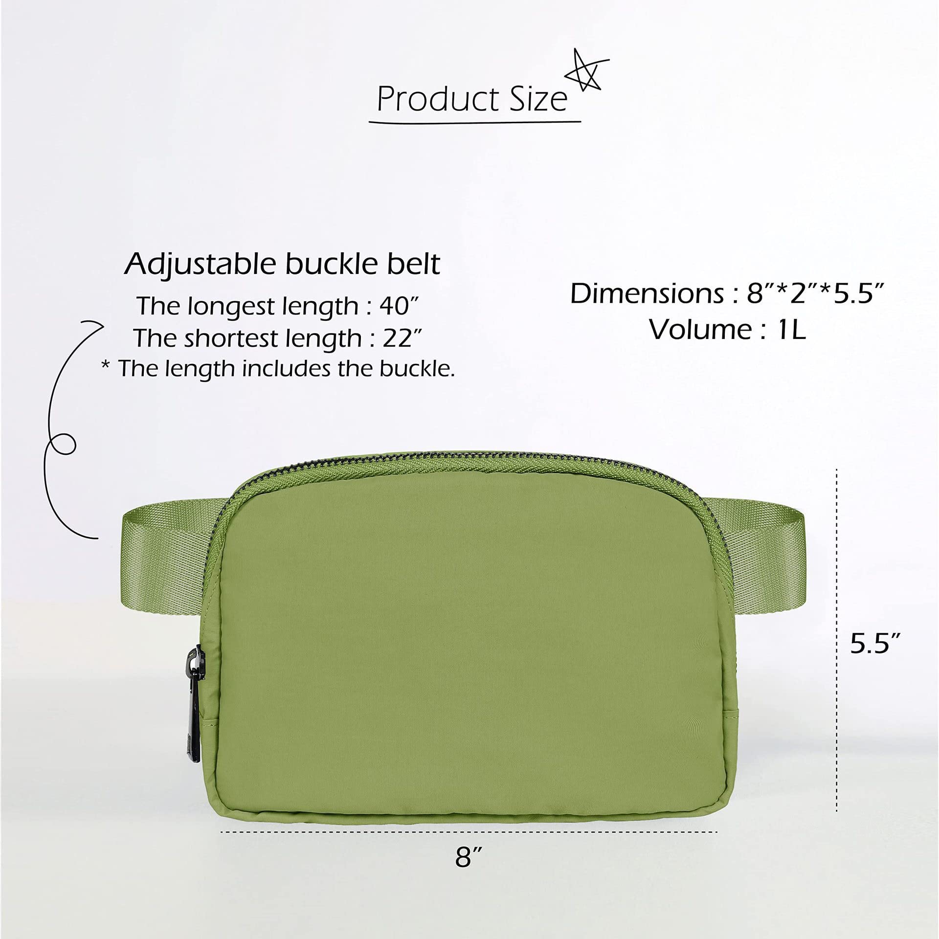 Waterproof Fanny Pack for Women & Kids - Adjustable Waist Bag, Mini Crossbody Belt Bag with Strap - Perfect for Running, Travel & Outdoor Activities (Black)
