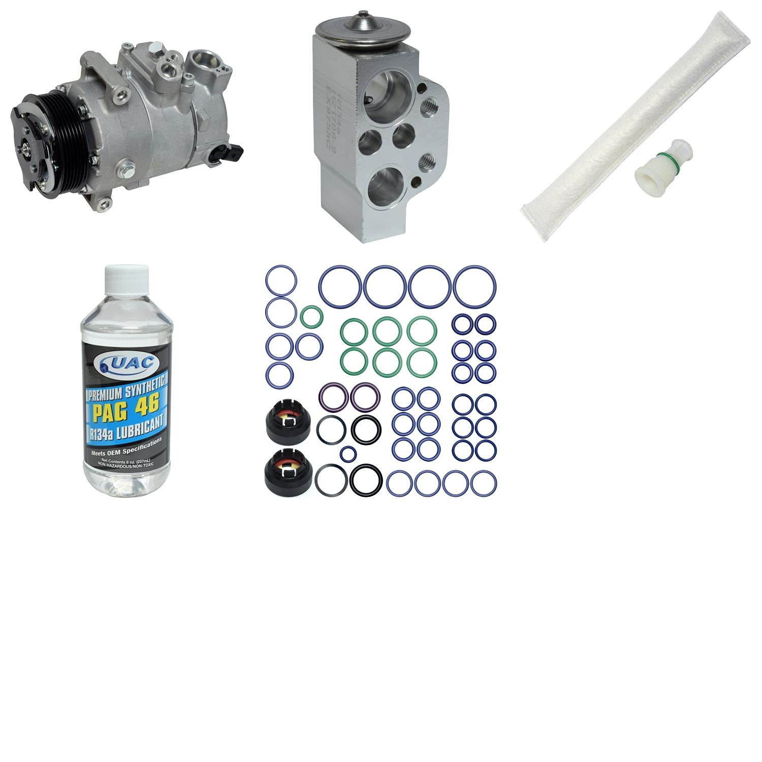 HVAC A/C Compressor Replacement Kit - Compatible with Multiple Car Models | High-Performance Auto AC Compressor Kit for Smooth Cooling | Perfect for DIY Repairs & Professional Mechanics