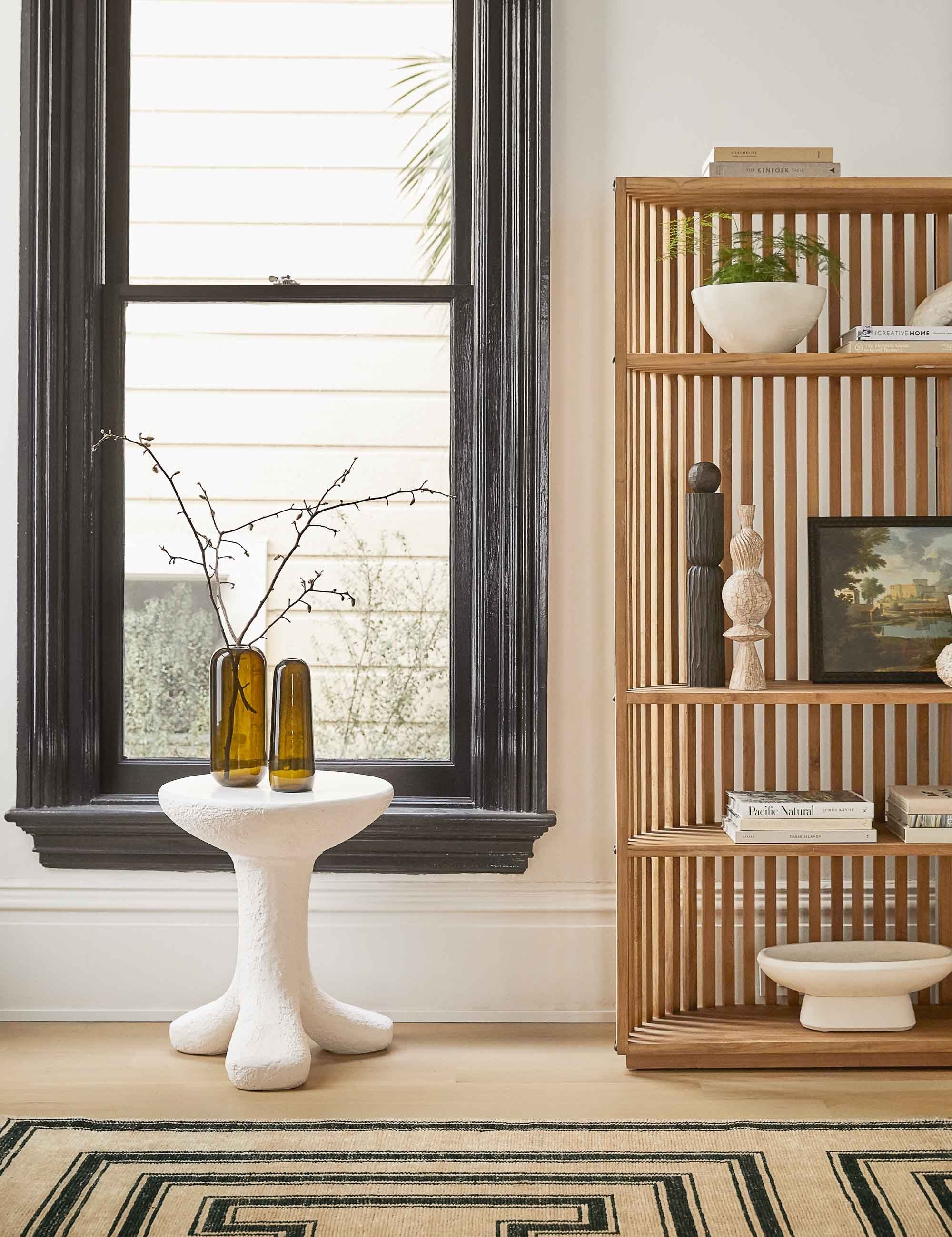 Emile Side Table - Modern End Table with Storage Shelf for Living Room, Bedroom & Office - Stylish Small Accent Table for Home Decor