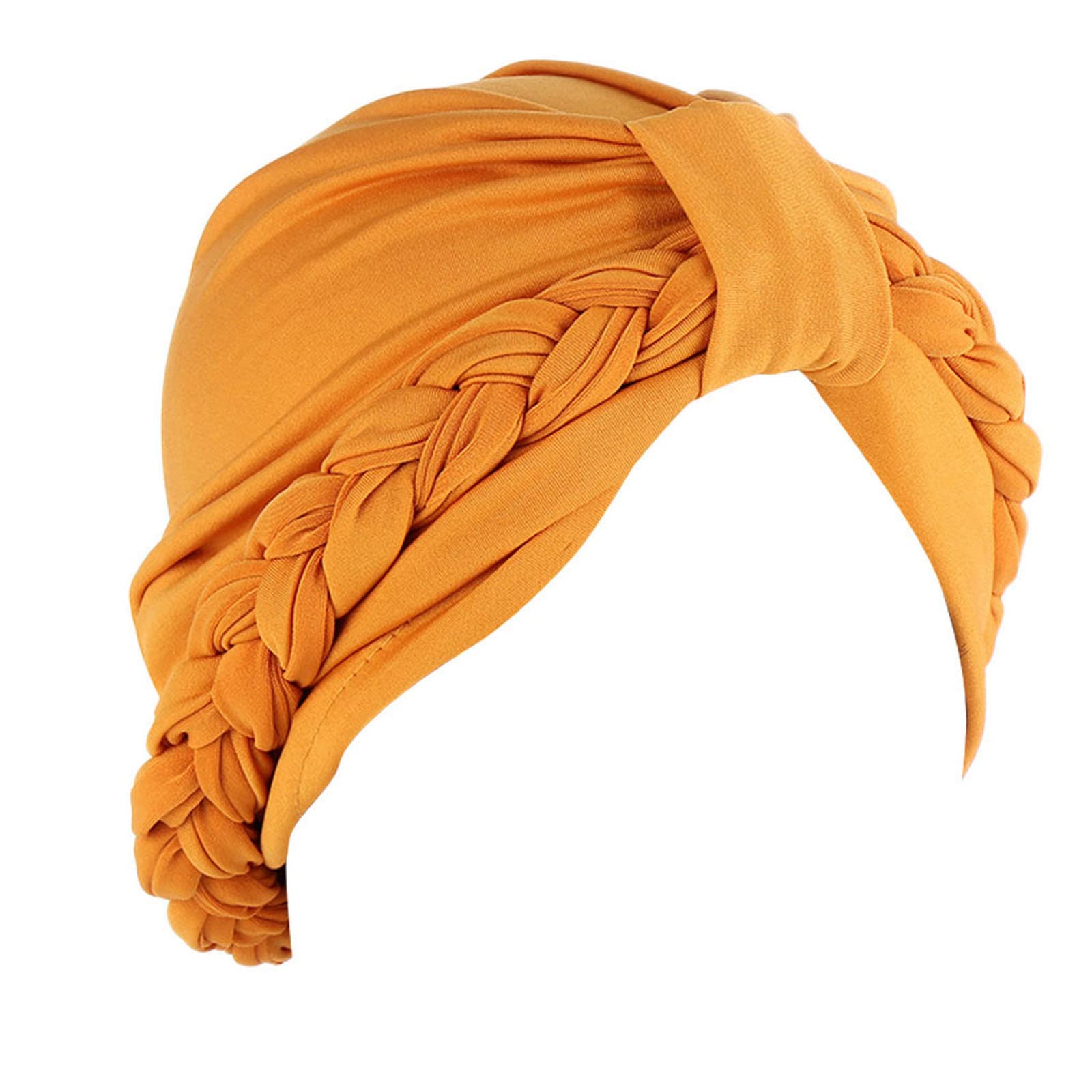 Women's & Men's Hats - Braided Turban Headwrap, Cancer Cap, Hair Bonnet & Head Scarf for Chemo Patients, Sleep & Fashion | Soft Stretchy Beanie for Women & Men