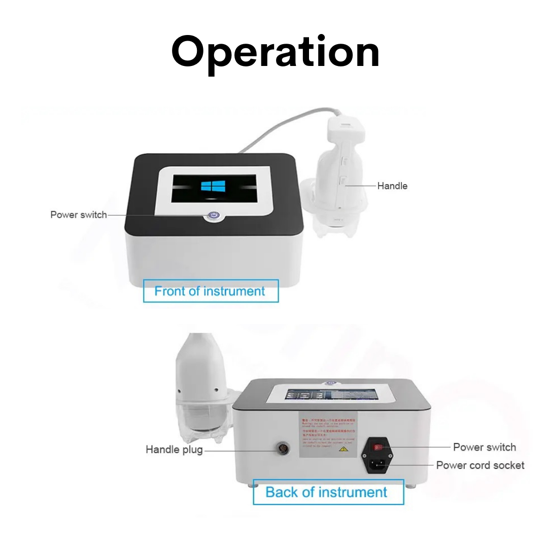 LipoSonic Portable HIFU Fat Cavitation Machine for Weight Loss & Body Slimming - At-Home Use for Belly, Thighs, Arms, and Chin Fat Reduction