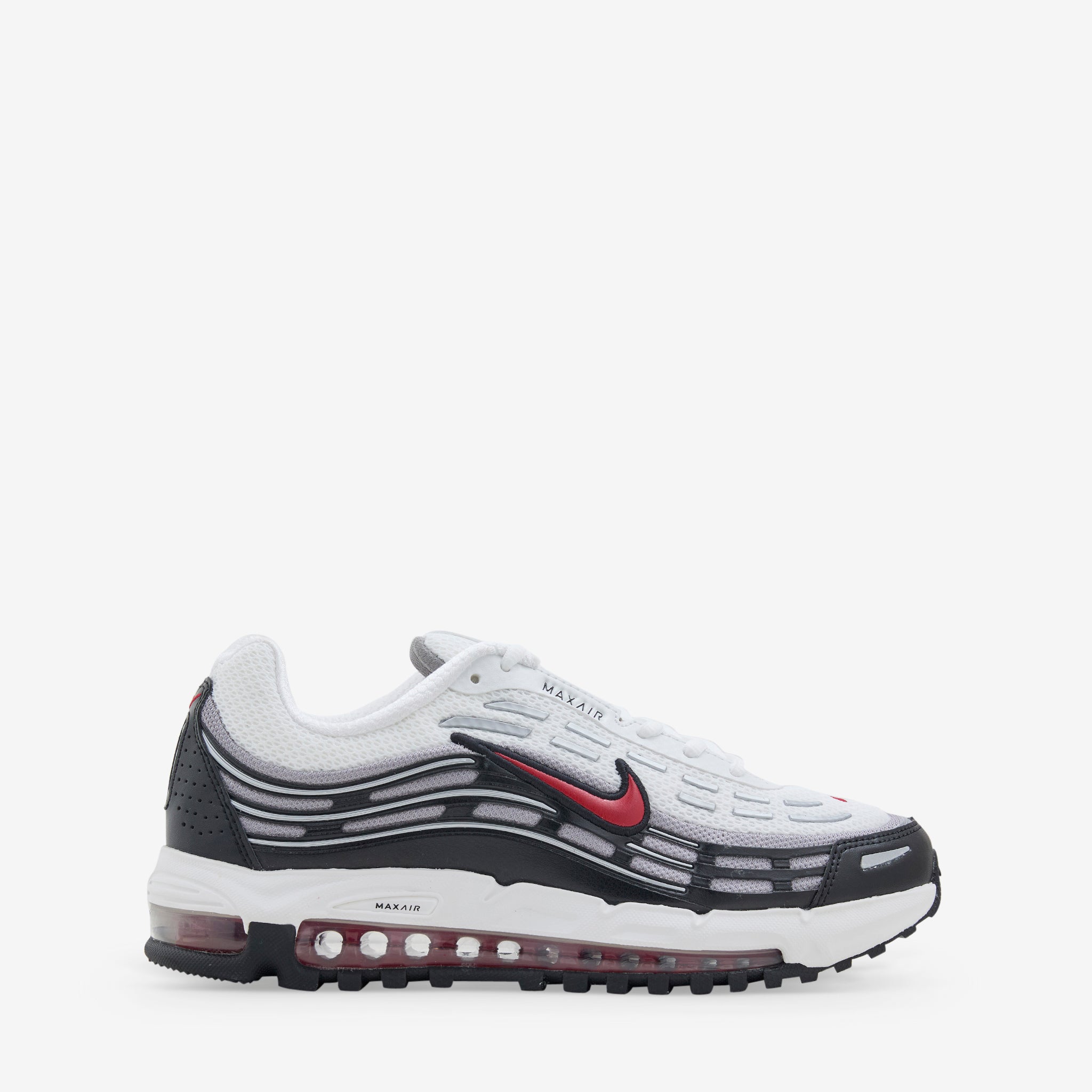 Nike Air Max TL 2.5 Men's Running Shoes - White/Varsity Red/Black/Medium Grey - Lightweight Cushioned Sneakers for Jogging, Gym Workouts & Casual Wear