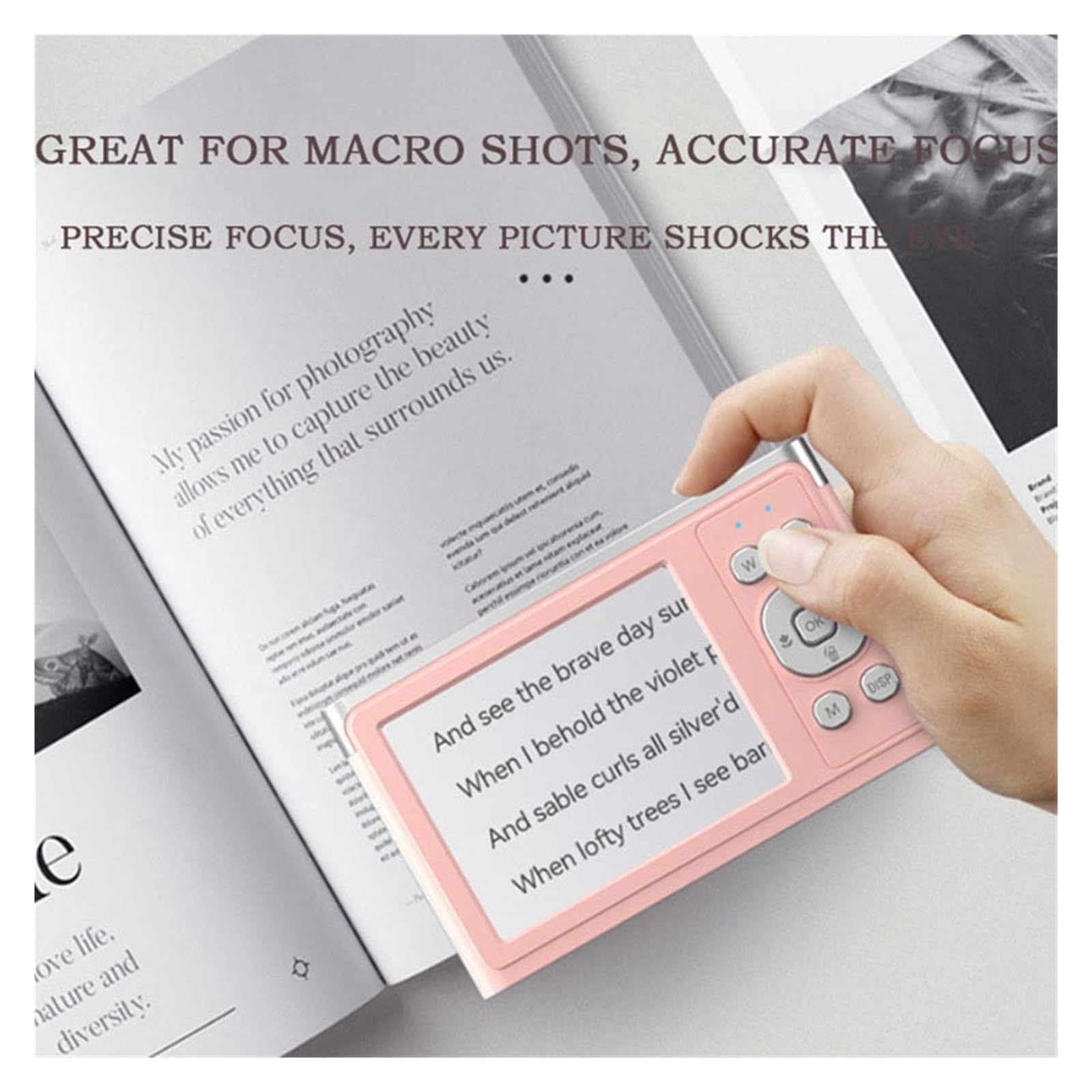 4K Video Camera Micro SLR Digital Camera with Auto Focus & Flip Screen - Portable Retro Vlogging Camera for YouTube, Travel Vlogs, Selfie & Content Creation (Black)