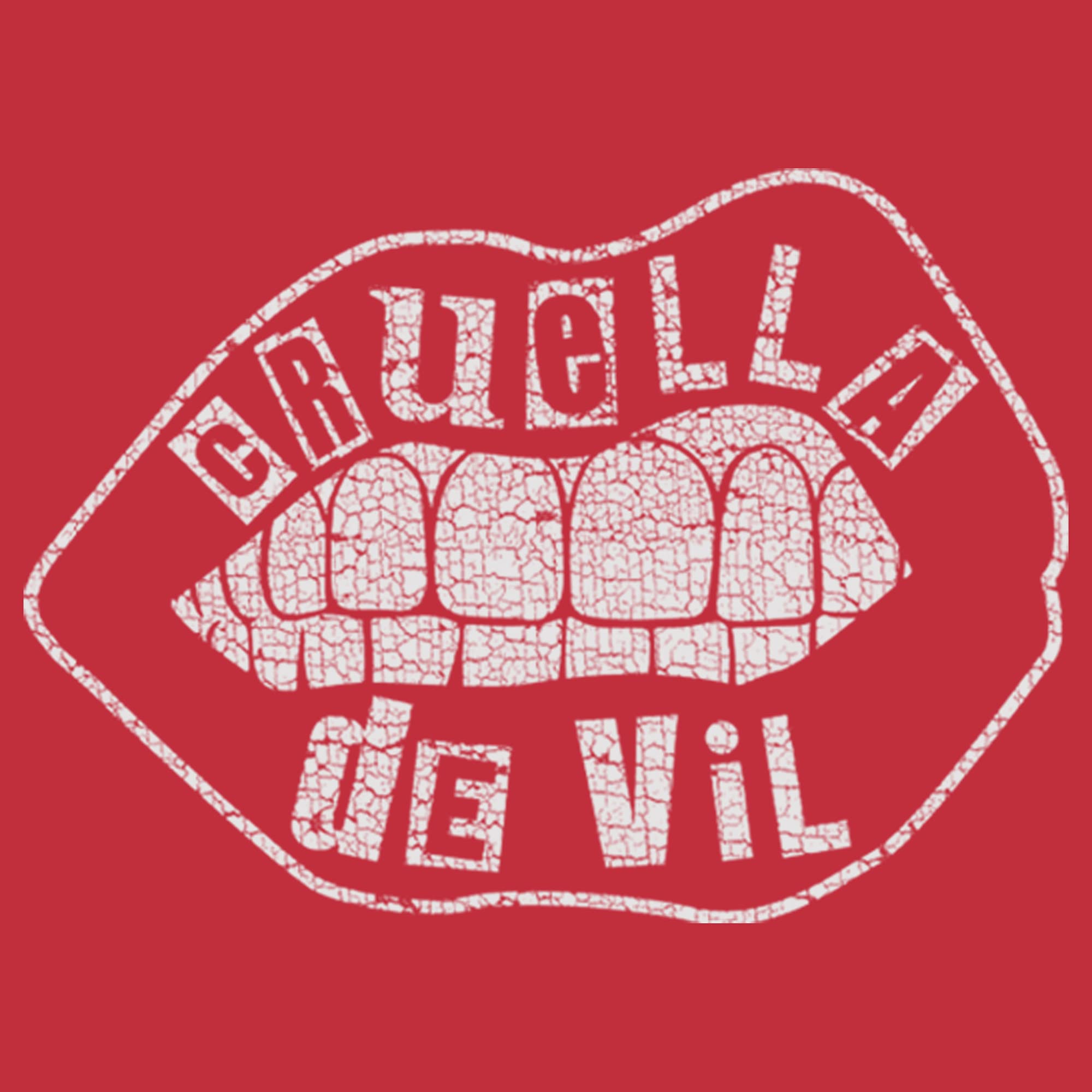 Men's Cruella Distressed Lips Logo Sweatshirt - Casual Streetwear Style