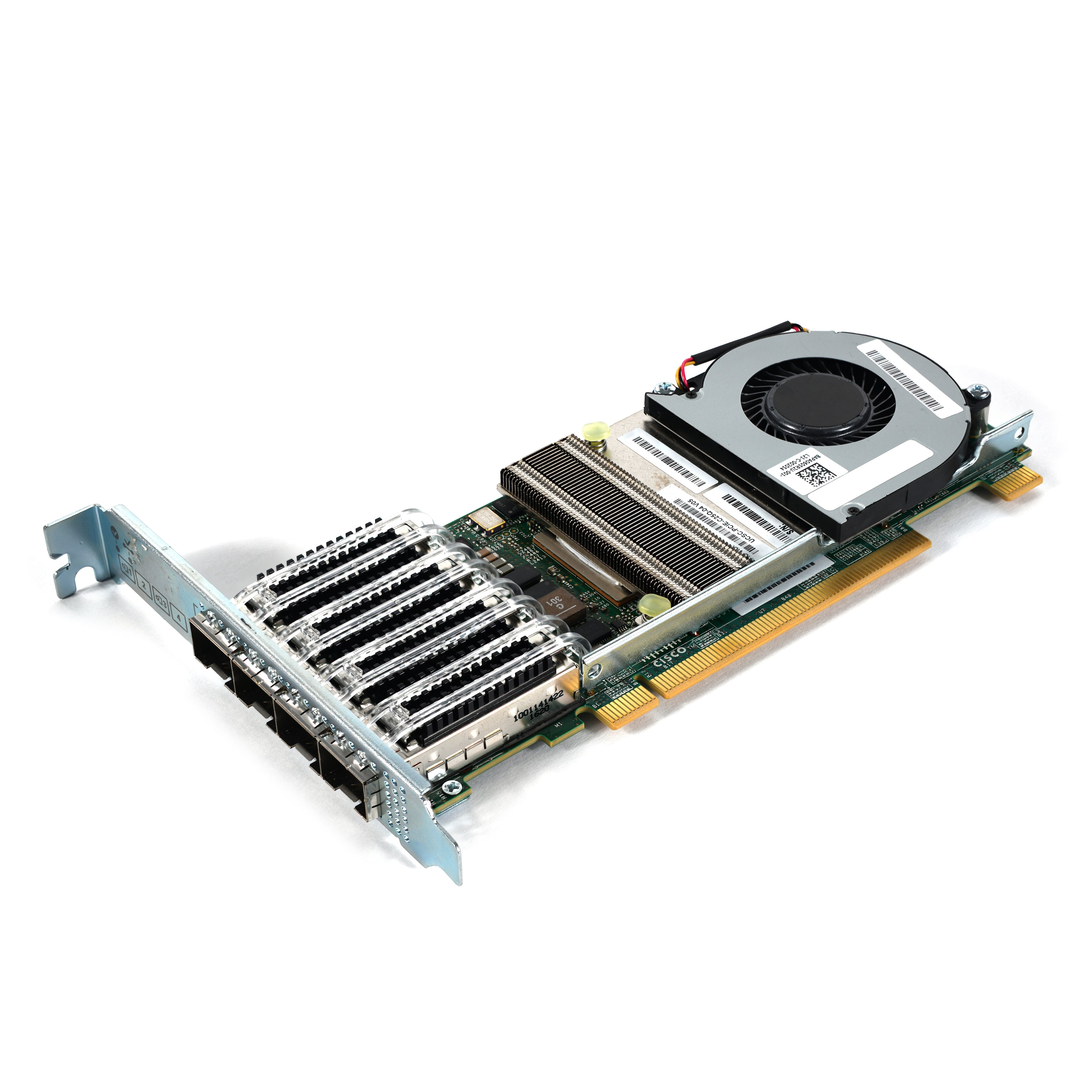Cisco UCSC PCIE C25Q 04 Quad Port 25GB SFP28 PCIe Virtual Interface Card VIC1455 - High-Speed Network Adapter for Data Centers, Cloud Computing & Enterprise Servers
