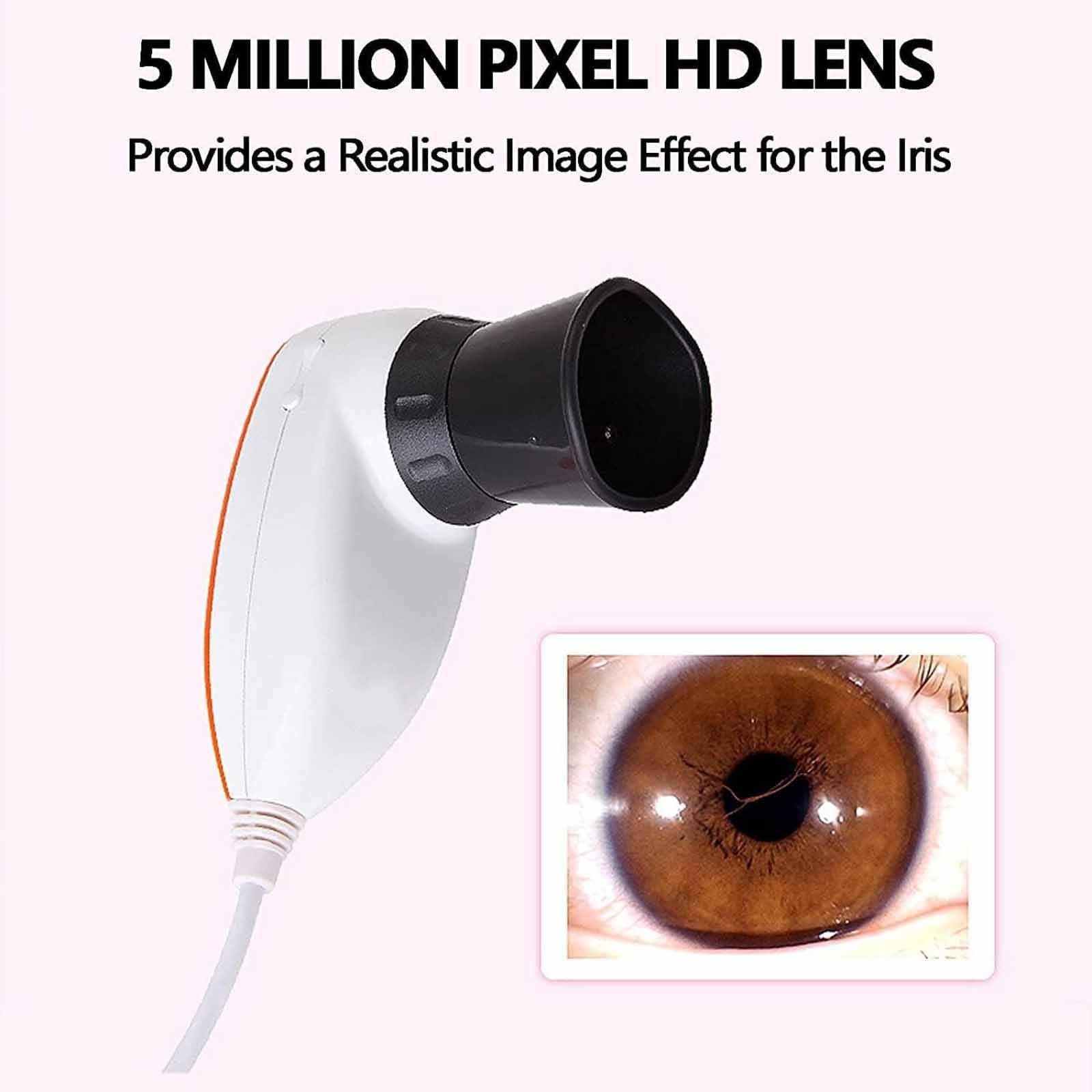 DaMga 30X Iris Analysis Camera with 5.0MP USB Detector - High Resolution 2560x1920 Iridology Camera with Left/Right Lamp & Analysis Software - Perfect for Eye Health Diagnosis, Alternative Medicine Practice, and Holistic Wellness Assessment
