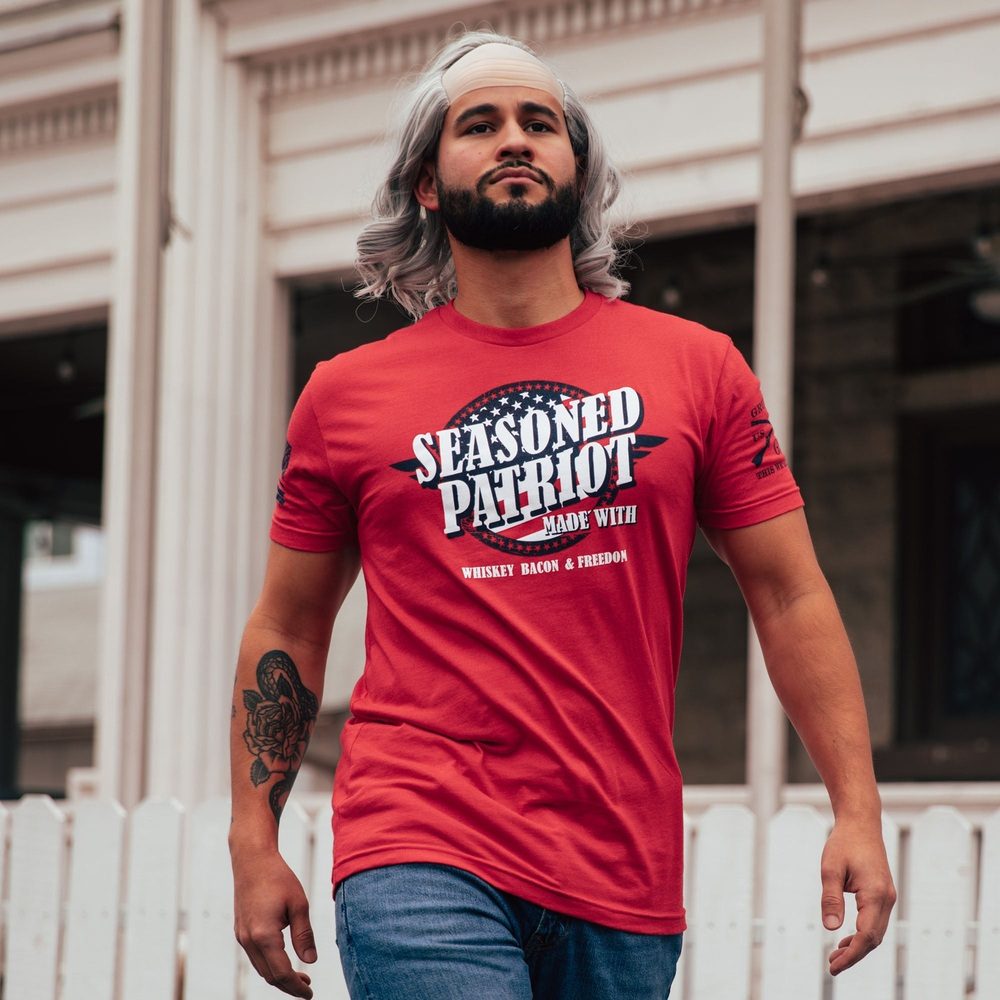 Patriotic American Flag T-Shirt for Men & Women - Red, White & Blue - Perfect for 4th of July, Veterans Day & Political Rallies