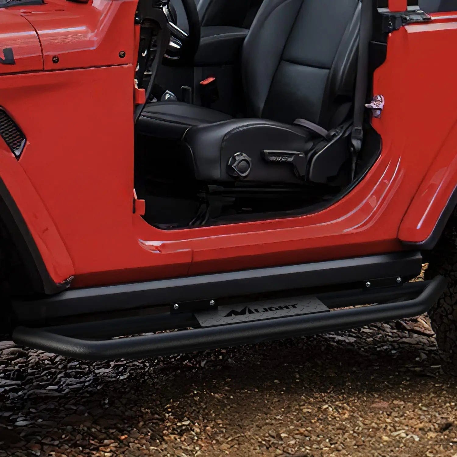 Jeep Wrangler JK & Unlimited 2 Door Running Boards (2007-2018) - Heavy Duty Dual Girder Side Steps with Slip-Proof Textured Black Finish - Perfect for Off-Roading & Truck Accessories Upgrades