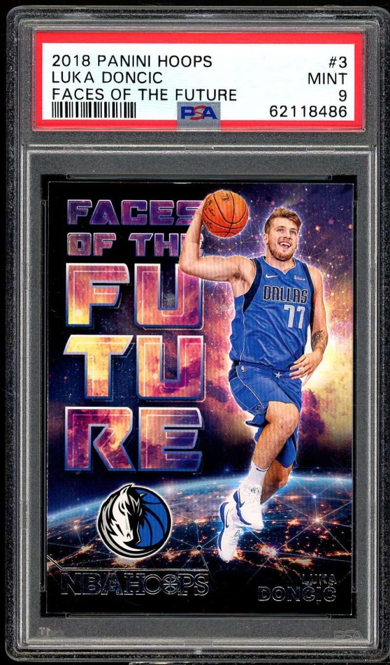 2018-19 Panini Donruss Optic The Rookies #3 Luka Doncic Rookie Card PSA 9 - Perfect for Basketball Card Collectors, Sports Memorabilia Enthusiasts & NBA Fans