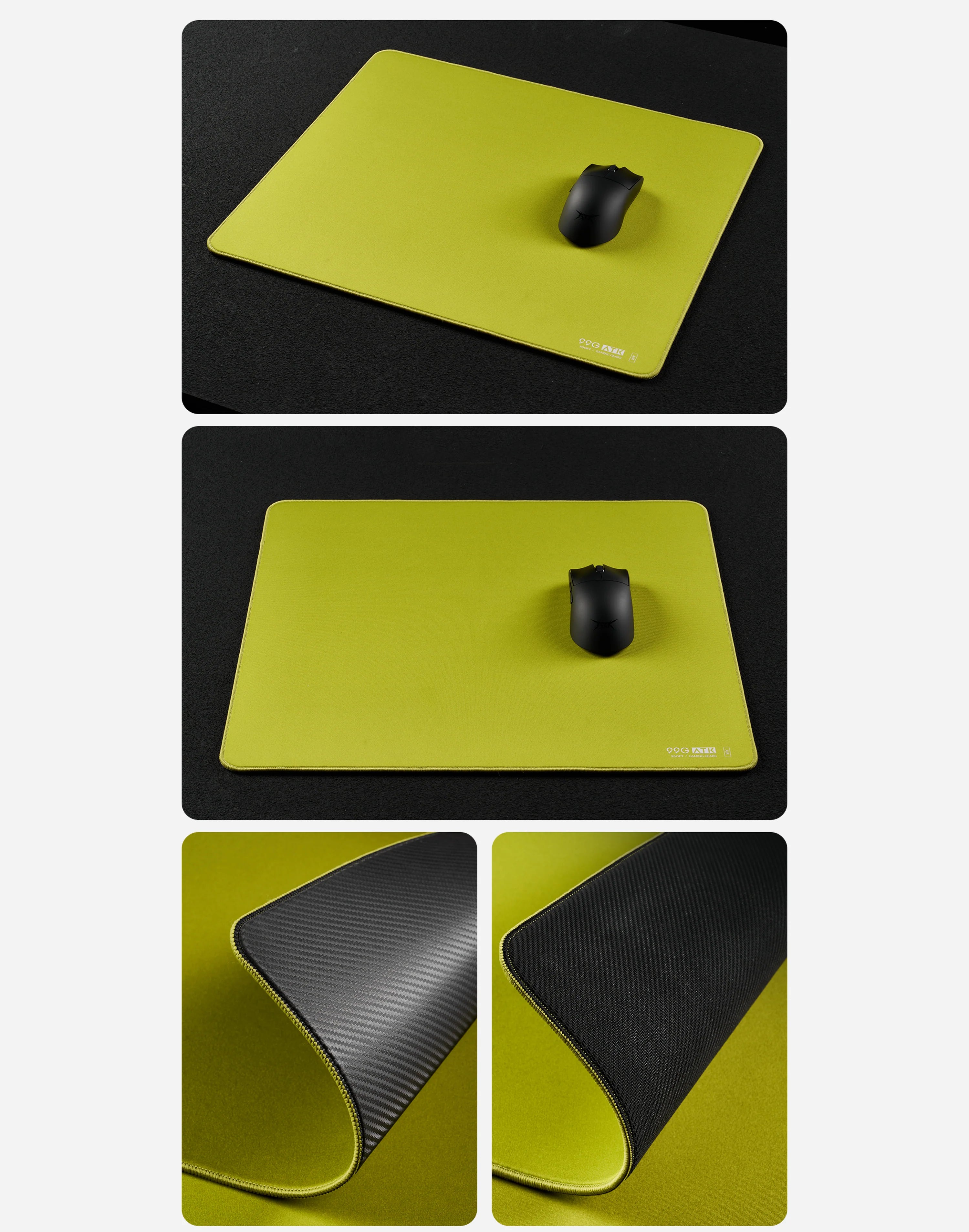 ATK 99G Carbon XSoft Gaming Mouse Pad - Large Extended Non-Slip Surface for FPS, MOBA, eSports - Perfect for PC, Laptop & Office Use