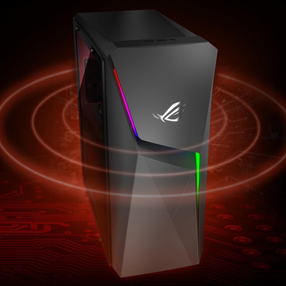 ASUS ROG GL10DH Gaming Desktop PC - AMD Ryzen 5 3400G Processor, 8GB RAM, 512GB SSD, Windows 10 | Powerful Gaming Computer for Esports, Streaming & Content Creation | Perfect for Home Office & Gaming Setup