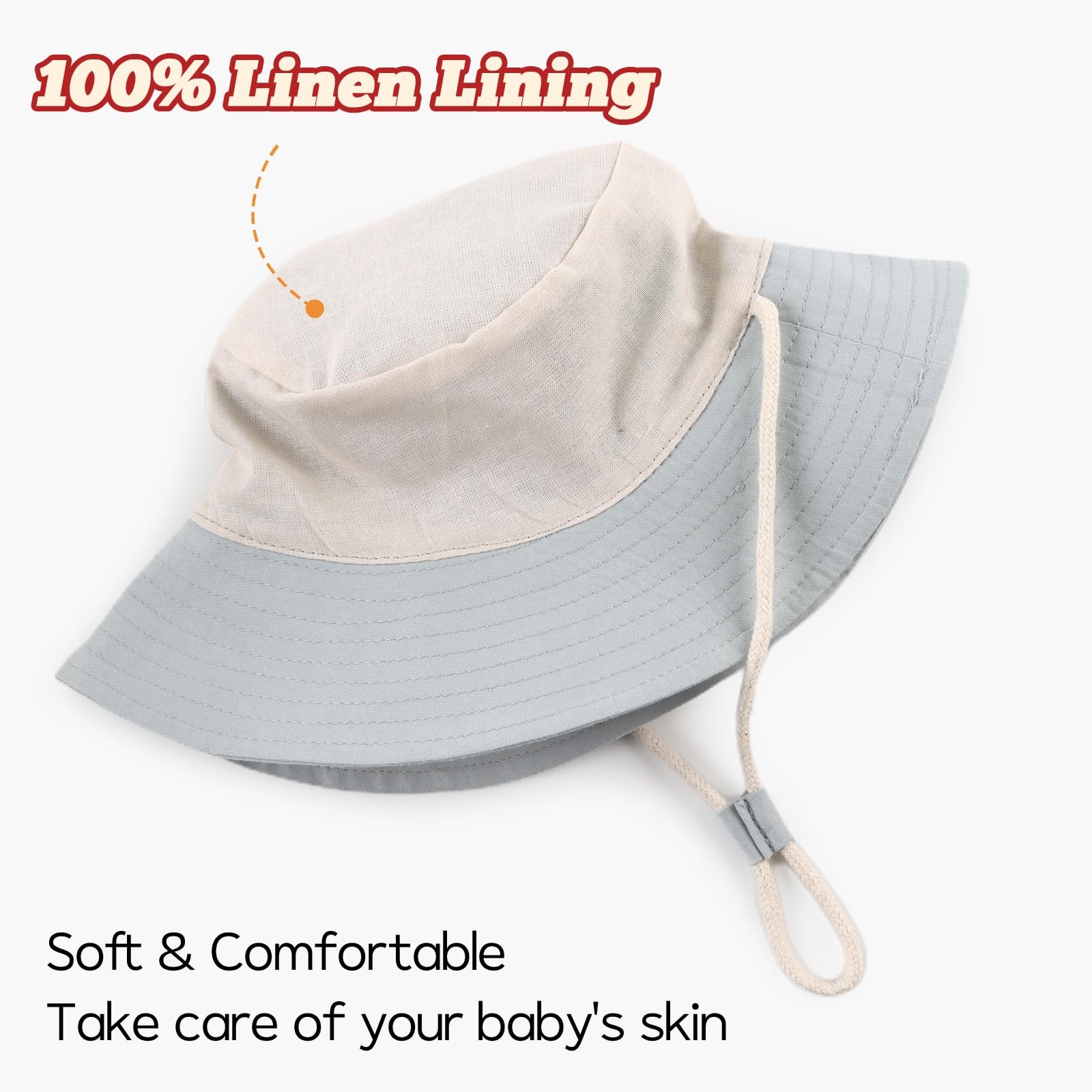 Baby & Toddler Sun Hat for Girls & Boys - UV Protection Bucket Hat for Newborns & Infants | Summer Beach Cap for Kids - Perfect for Outdoor Play, Park, and Beach Trips