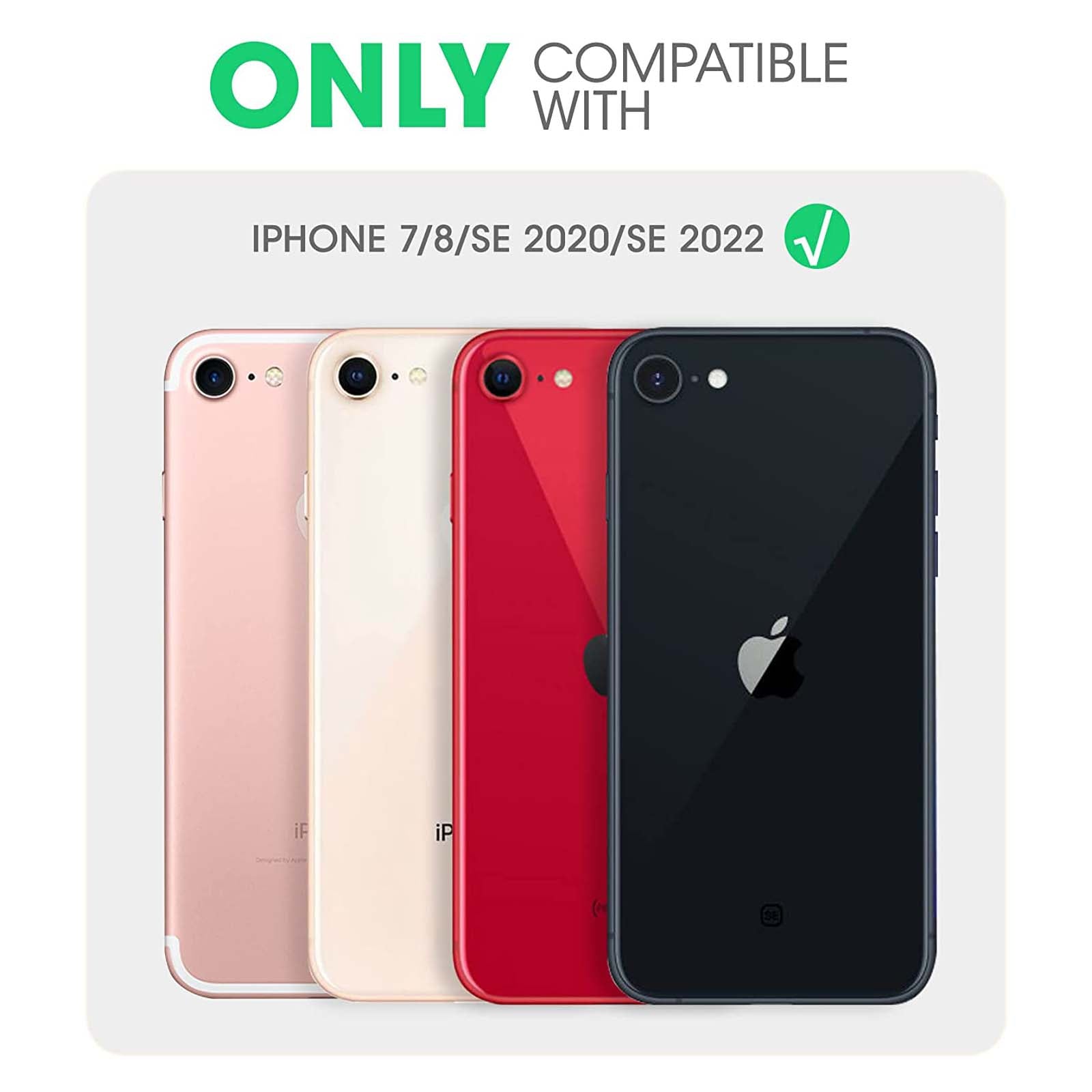iPhone 7/8 Unicorn Beetle EDGE Clear Bumper Case - Shockproof Protective Cover with Raised Edges for Screen & Camera Protection - Perfect for Everyday Use, Outdoor Activities & Travel