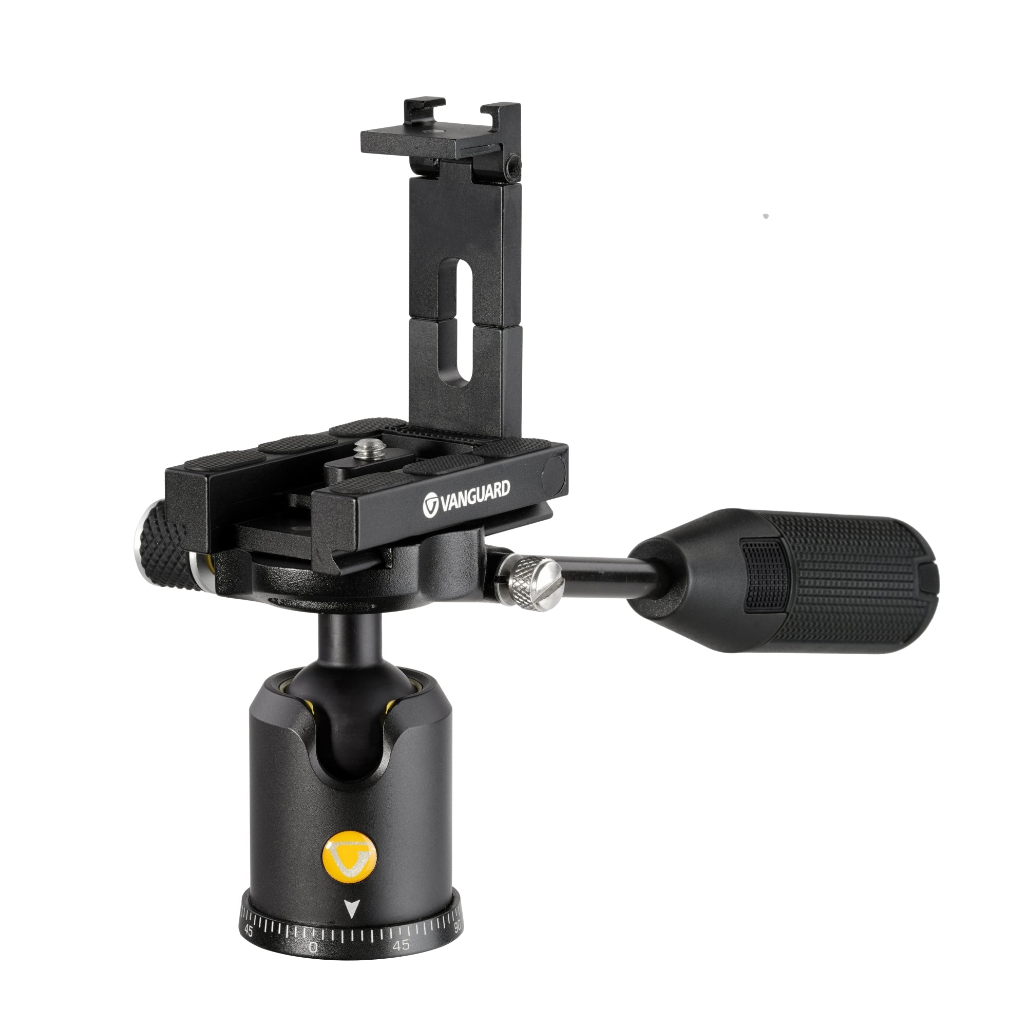VEO BP 45T Ball Head with Pan Handle - Professional Camera & Smartphone Tripod Mount for Photography, Vlogging, and Travel (Compatible with DSLR, Mirrorless, and Mobile Devices)