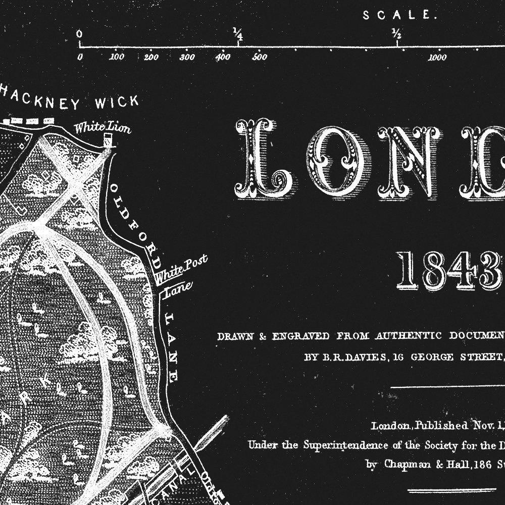 London Map Print Wall Art - Home & Office Decor for Living Room