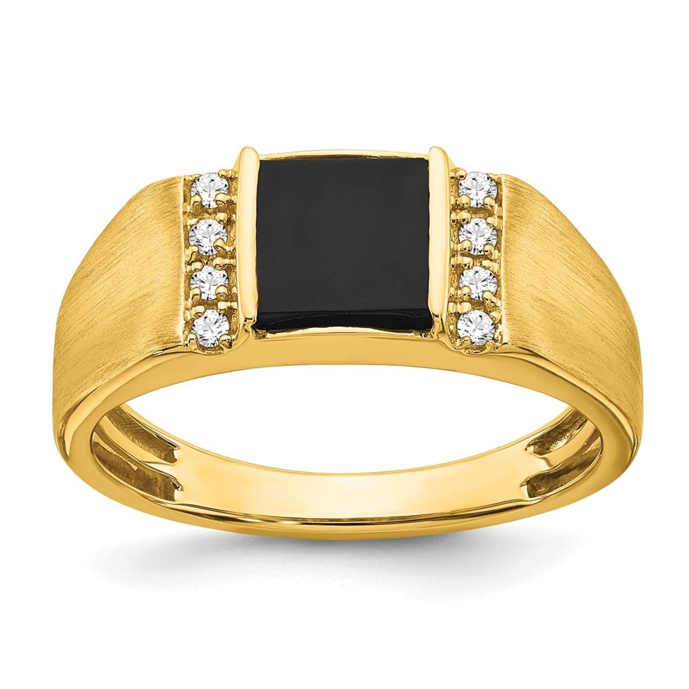 14K Yellow Gold Lab Grown Diamond Engagement & Wedding Ring Set for Women - Sparkling Bridal Jewelry for Proposals, Anniversaries & Special Occasions