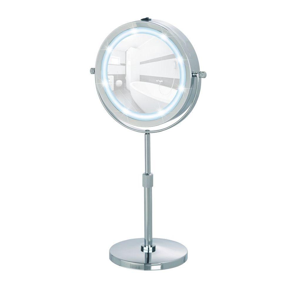 Lumi 5x Magnifying LED Vanity Mirror with Touch Control - Perfect for Makeup Application, Skincare Routine & Hair Styling at Home or Salon